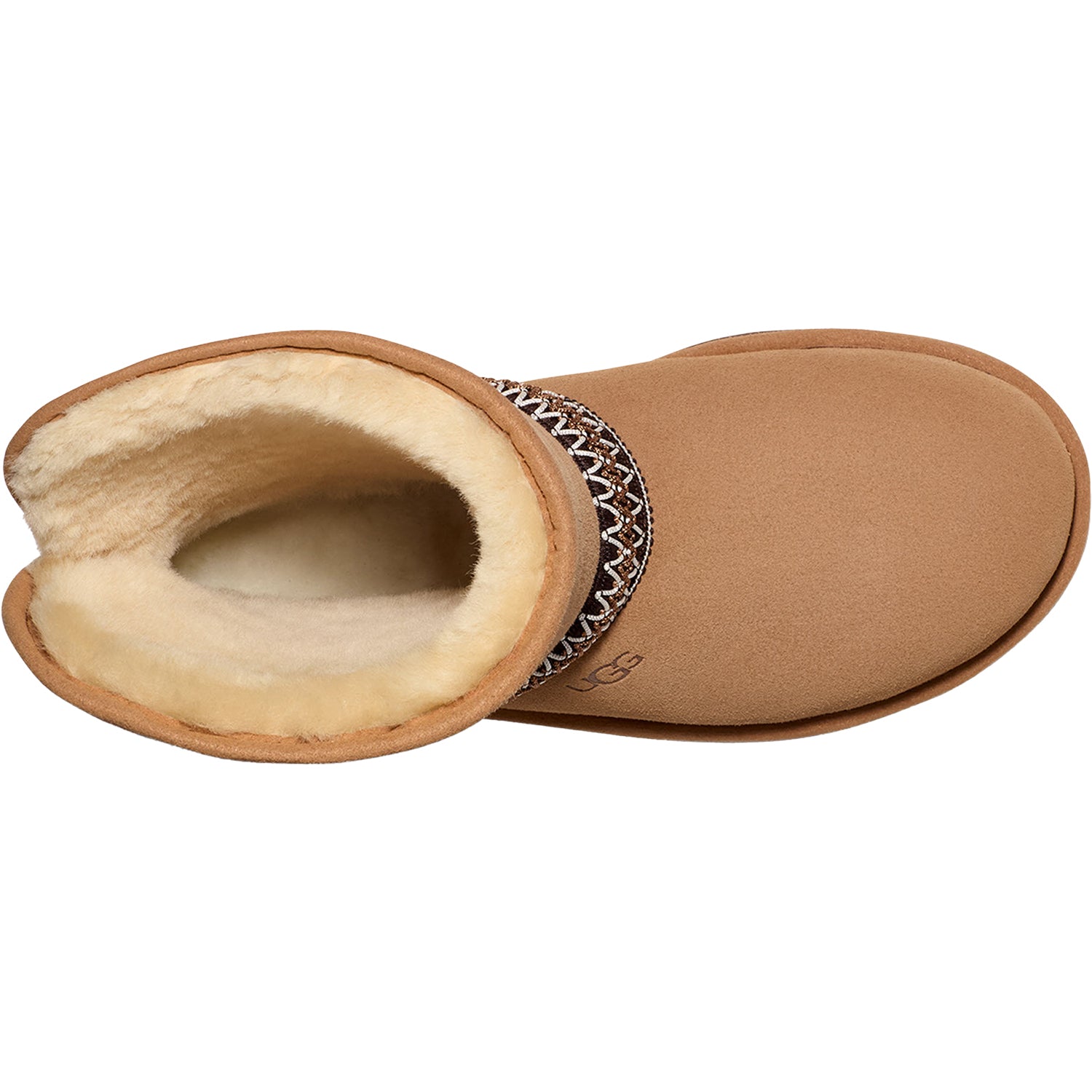 Womens Ugg Women's UGG Classic Short Crescent Chestnut Suede Chestnut Suede