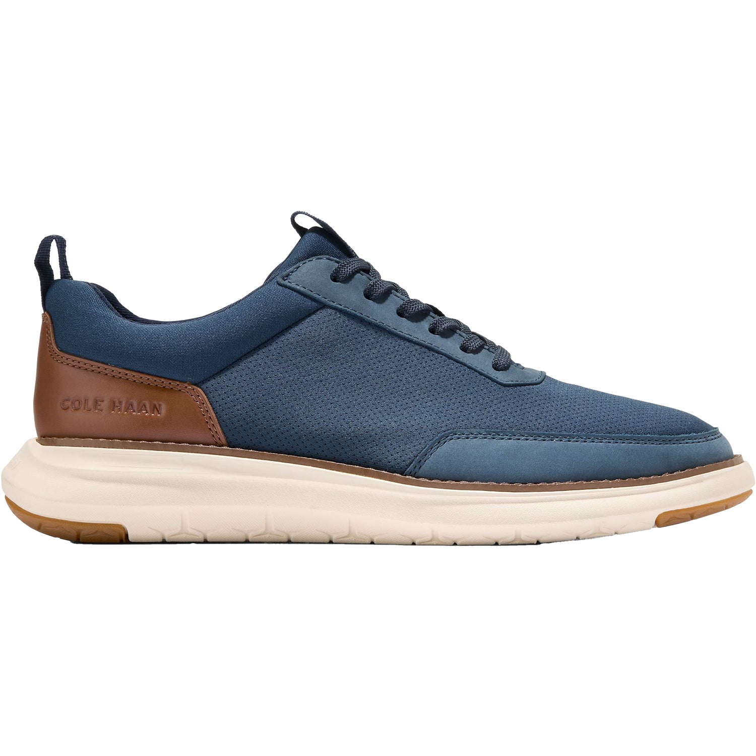 Mens Cole haan Men's Cole Haan Grand Remix Sneaker Navy/British Tan Leather Navy/British Tan Leather