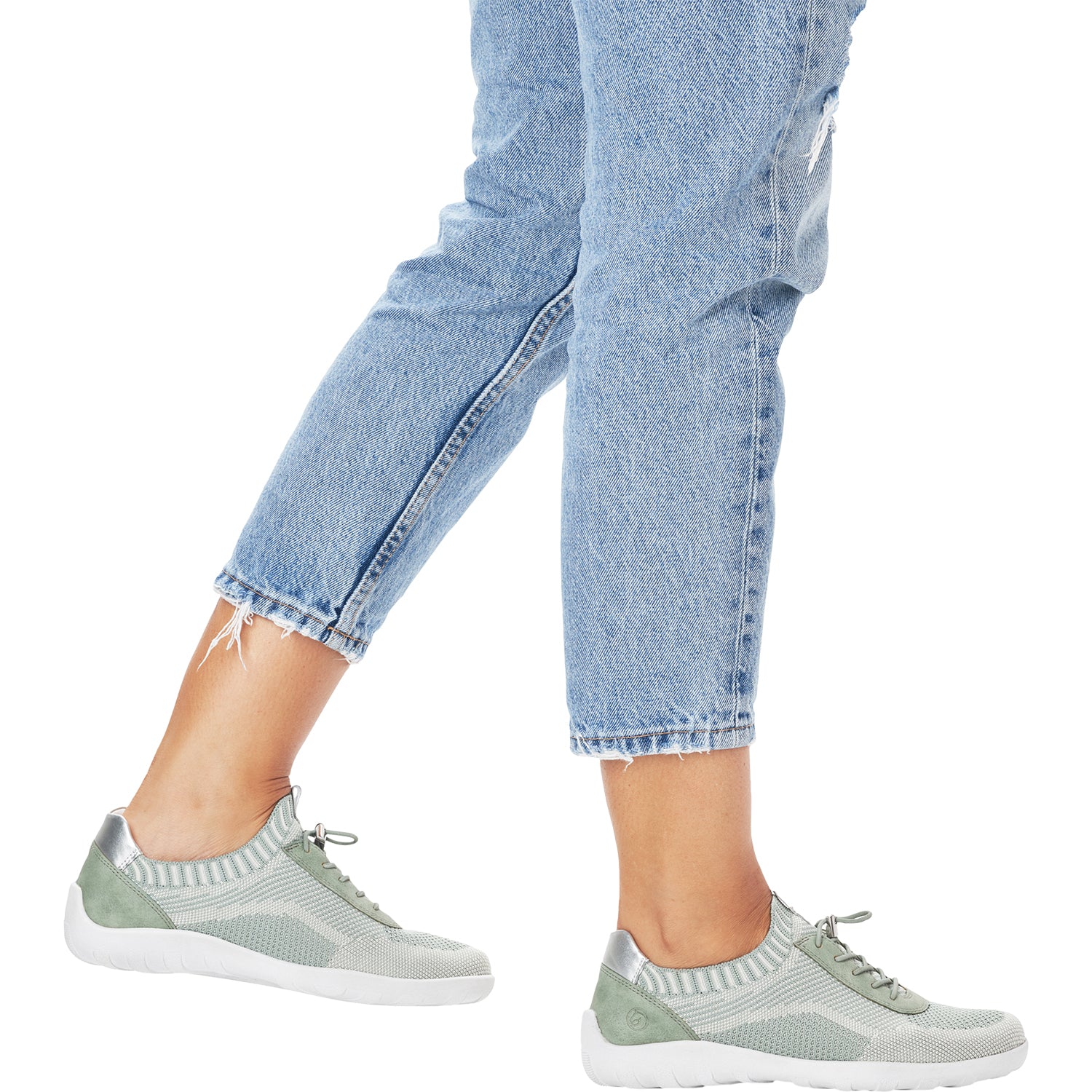 Womens Remonte Women's Remonte R3518-52 Liv 18 Mint/Vanilla/Peppermint Stretch Fabric Mint/Vanilla/Peppermint Stretch Fabric