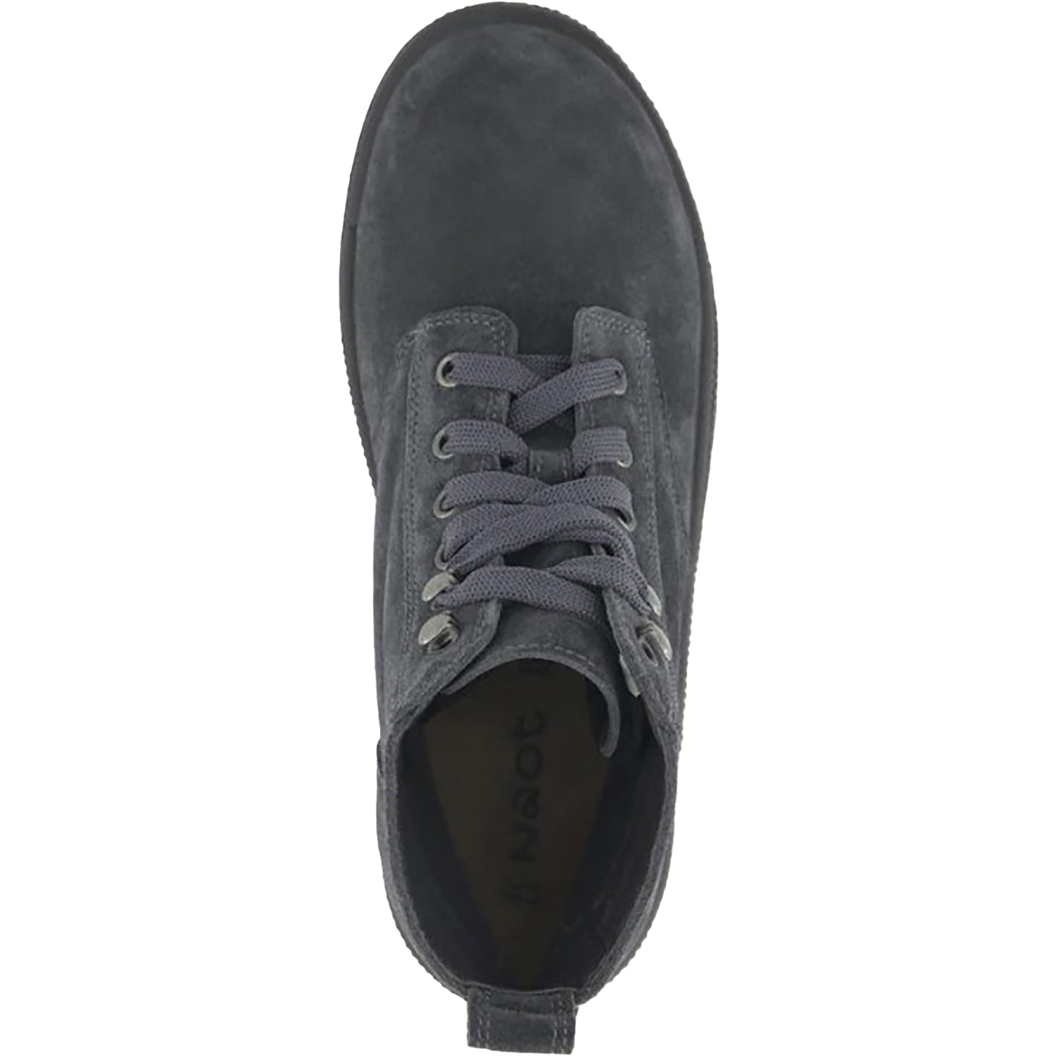 Womens Naot Women's Naot Canoe Charcoal Suede Charcoal Suede