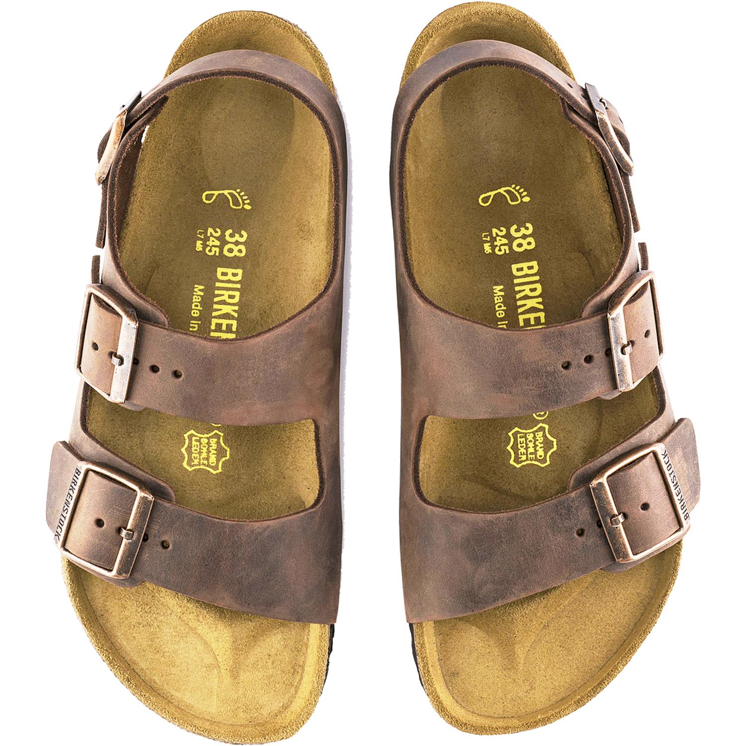 Unisex Birkenstock Unisex Birkenstock Milano Habana Oiled Leather Habana Oiled Leather