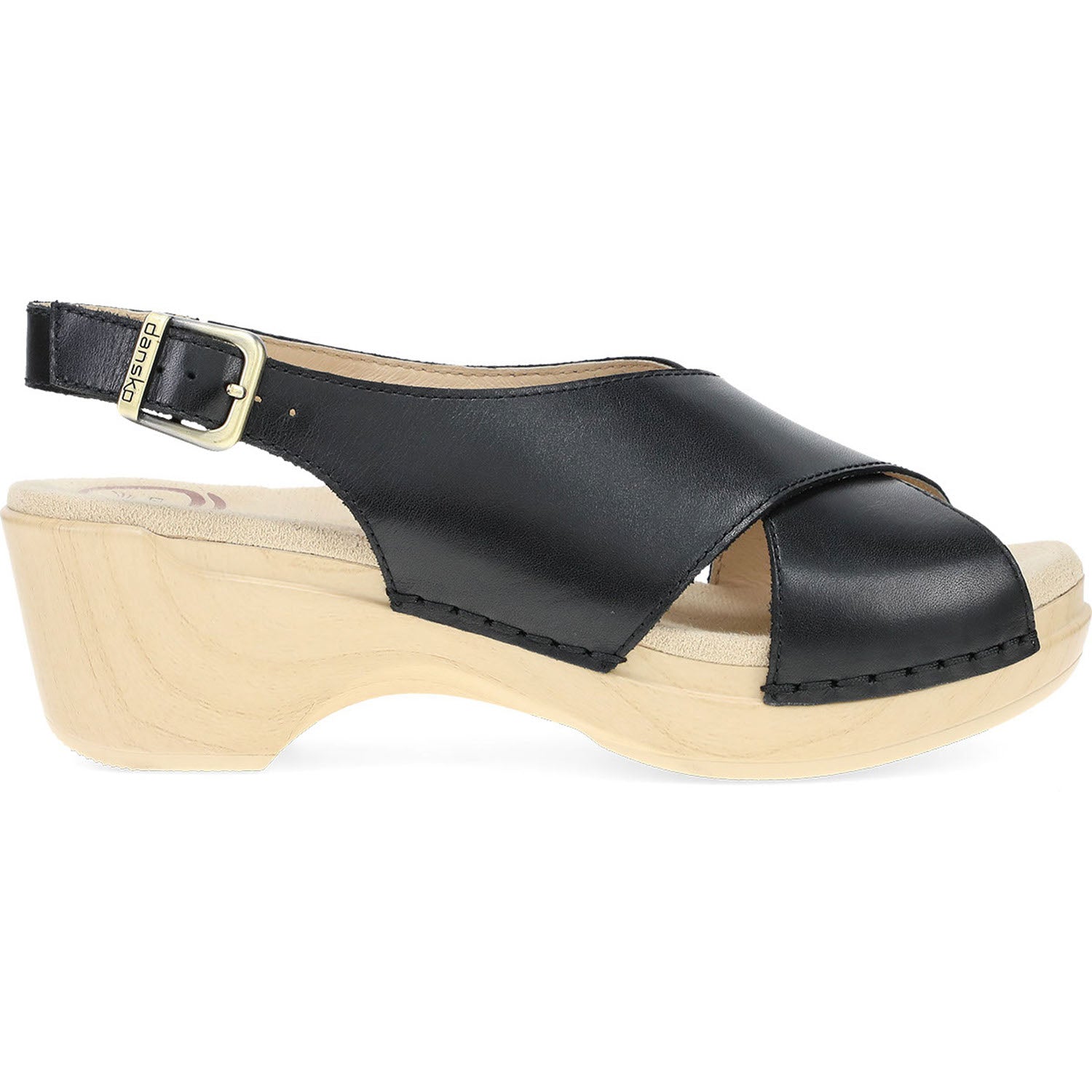 Womens Dansko Women's Dansko Sloane Black Calf Leather Black Calf Leather