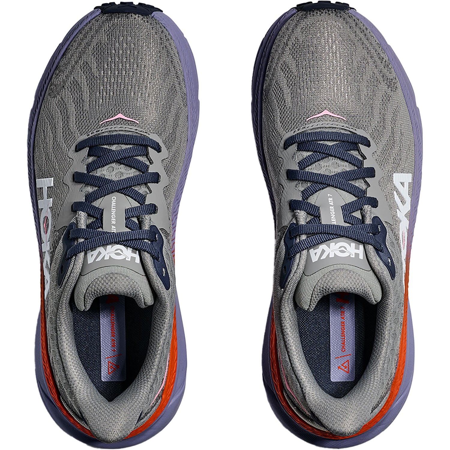 Womens Hoka one one Women's Hoka Challenger ATR 7 Galactic Grey/Wild Indigo Galactic Grey/Wild Indigo