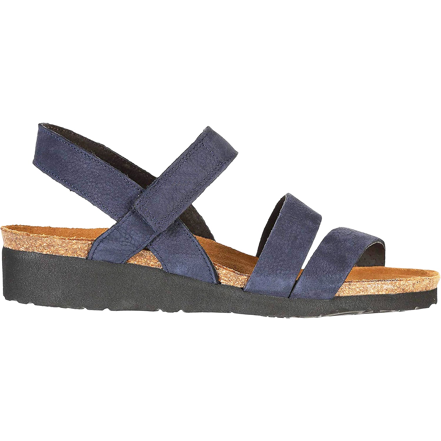 Womens Naot Women's Naot Kayla Navy Velvet Nubuck Navy Velvet Nubuck
