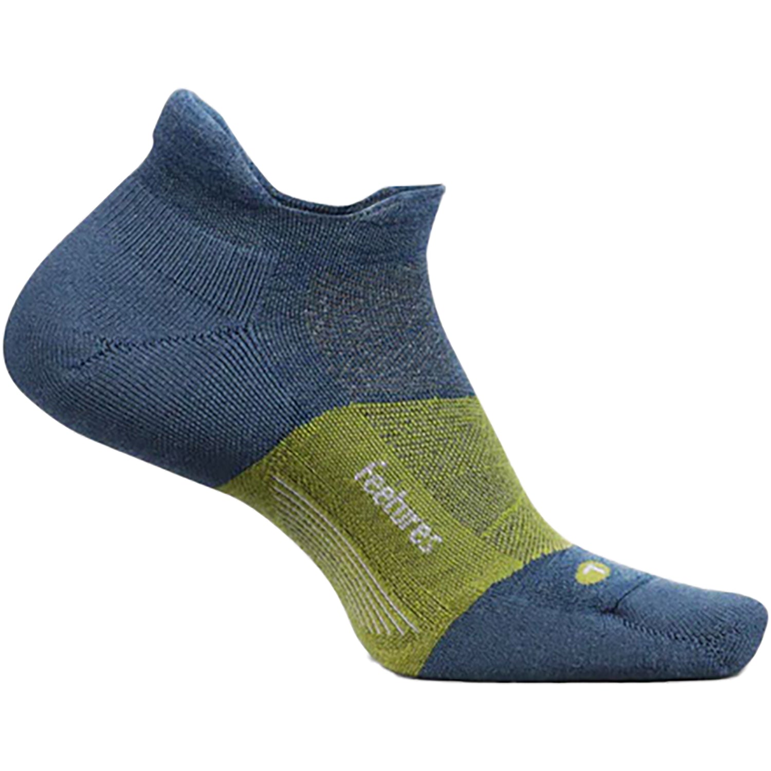 Unisex Feetures Women's Unisex Feetures Merino 10 Max Cushion No Show Tab Socks Midnight Moss Midnight Moss