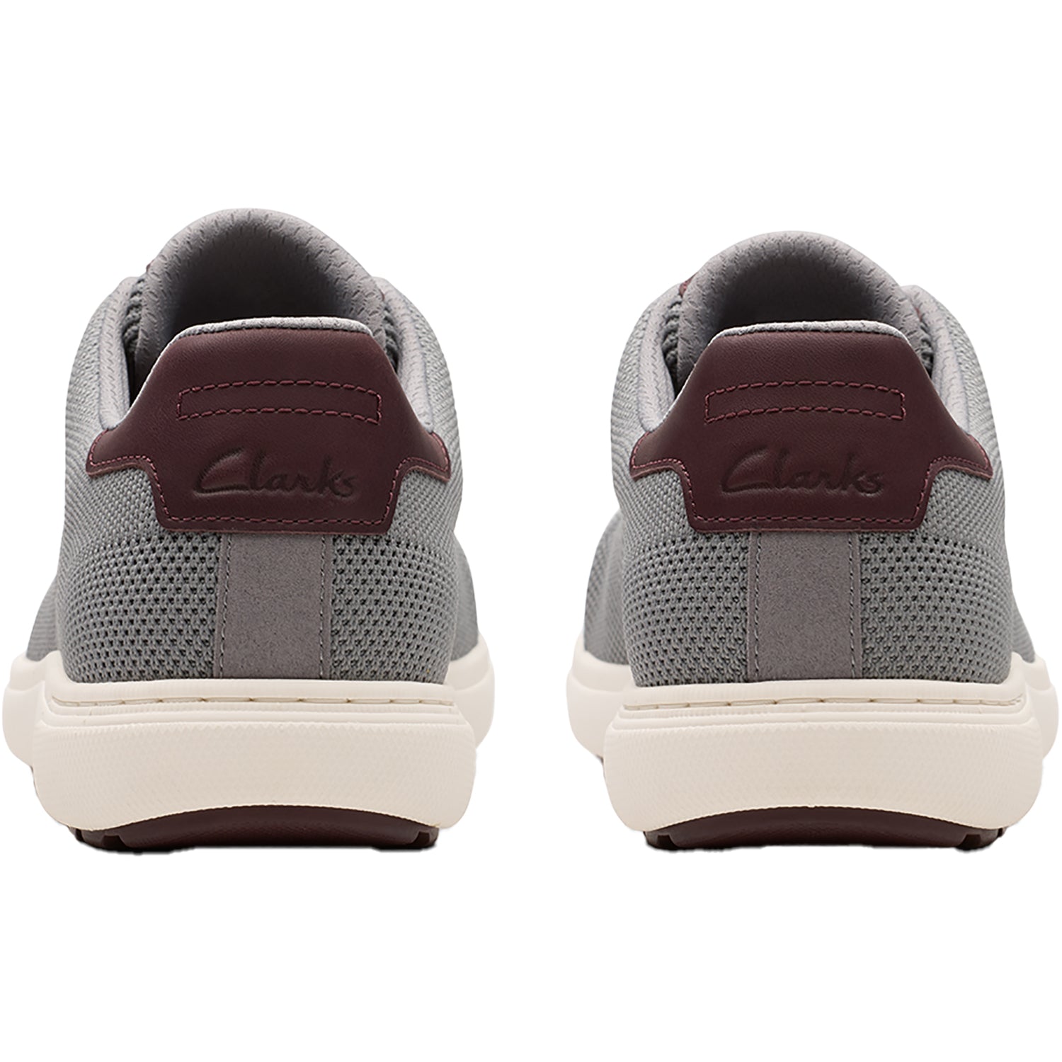 Mens Clarks Men's Clarks Mapstone Lace Grey Knit Grey Knit