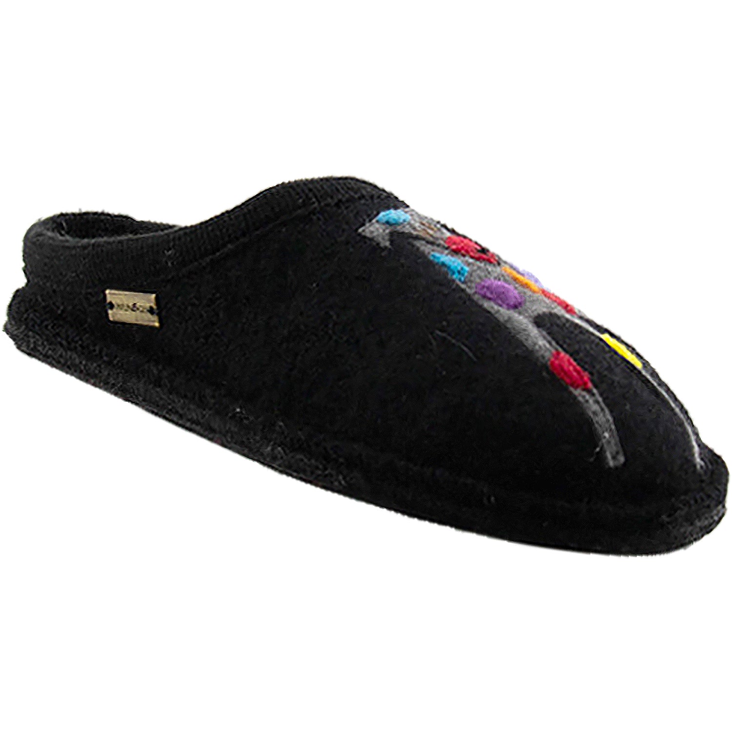 Womens Haflinger Women's Haflinger Jack Black Wool Black Wool