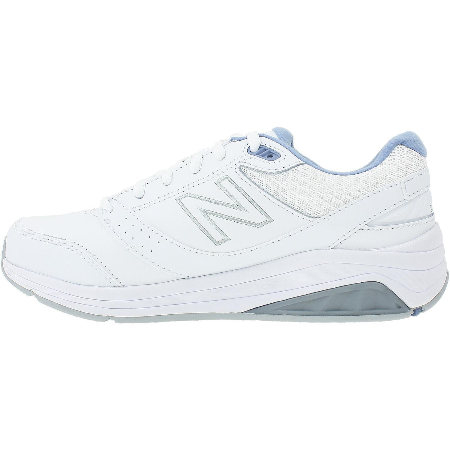 Womens New balance Women's New Balance WW928WB3 Walking Shoes White/Blue Leather White/Blue Leather