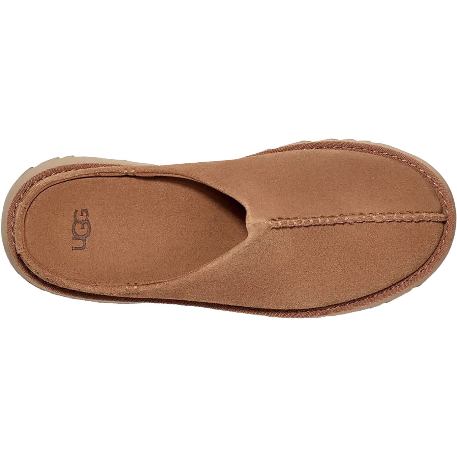 Womens Ugg Women's UGG New Heights Clog Chestnut Suede Chestnut Suede