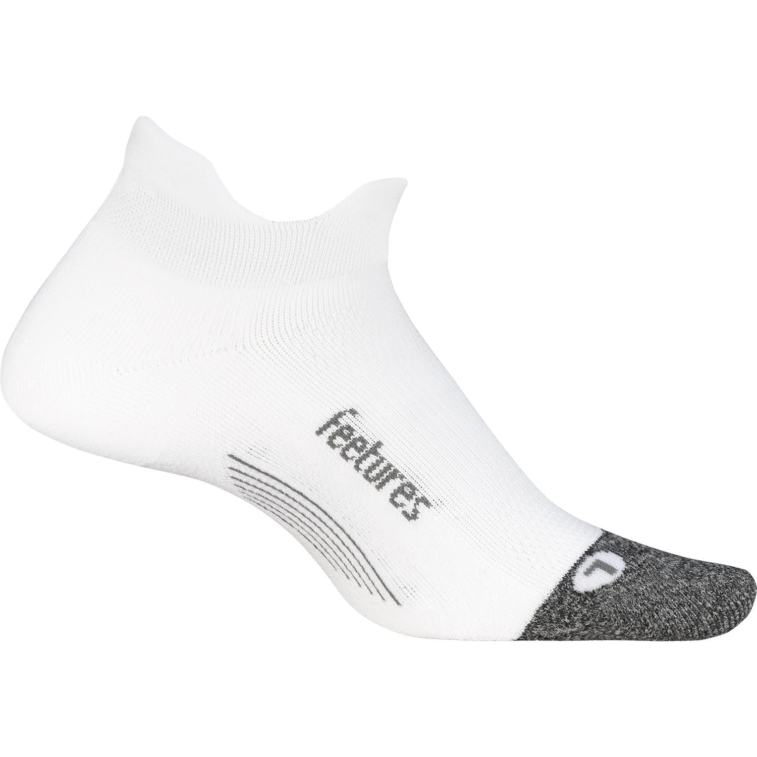 Unisex Feetures Unisex Feetures Elite Light Cushion No Show Tab Socks White White