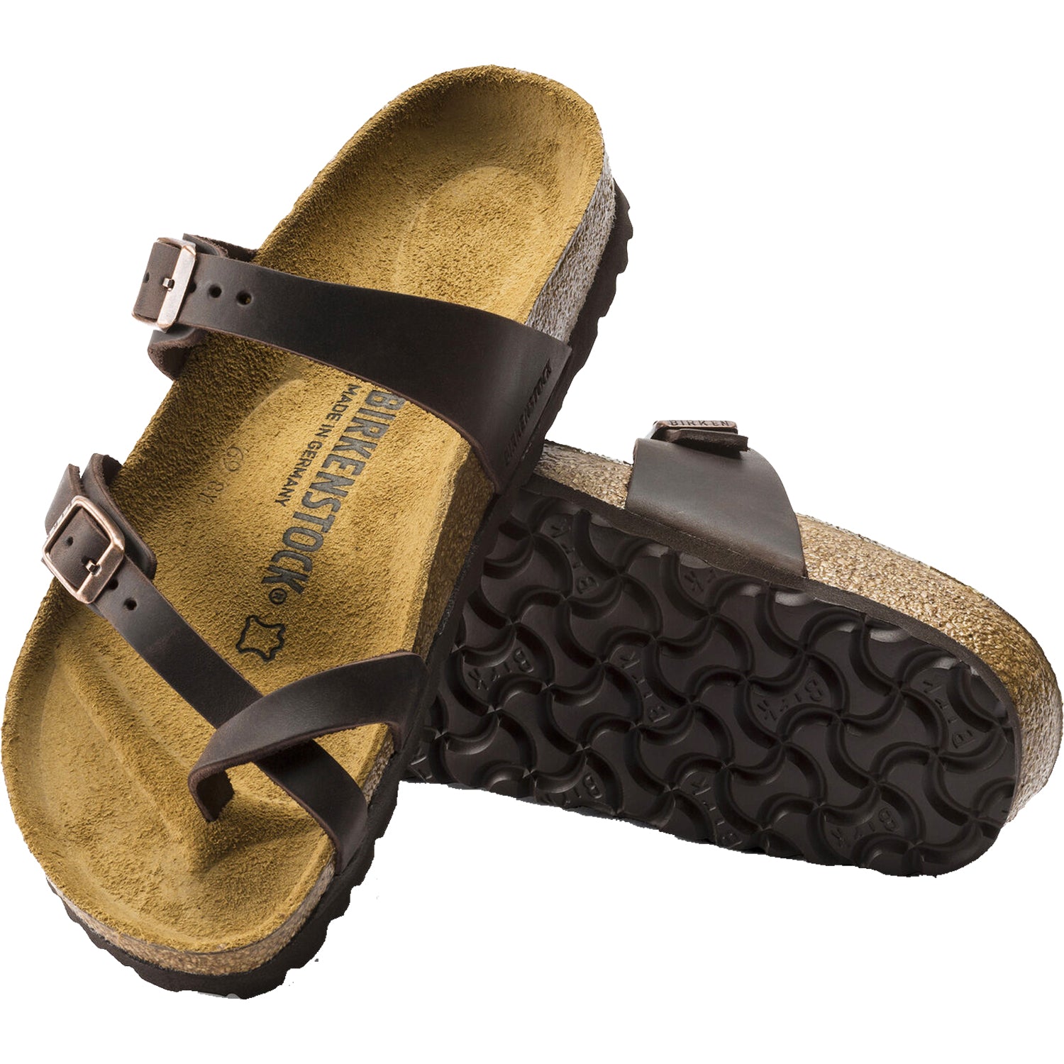 Womens Birkenstock Women's Birkenstock Mayari Habana Oiled Leather Habana Oiled Leather