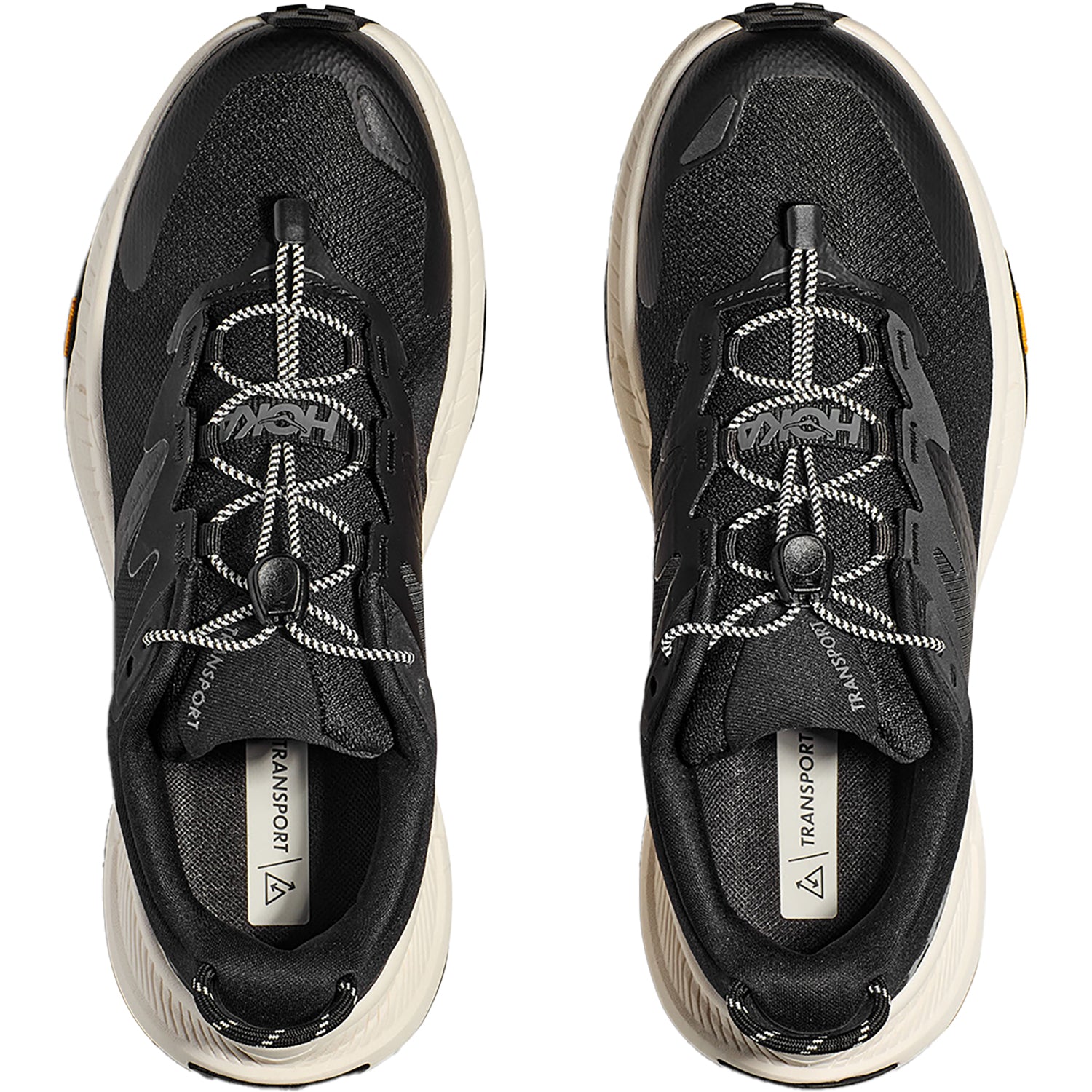 Mens Hoka one one Men's Hoka Transport Black/Alabaster Mesh Black/Alabaster Mesh