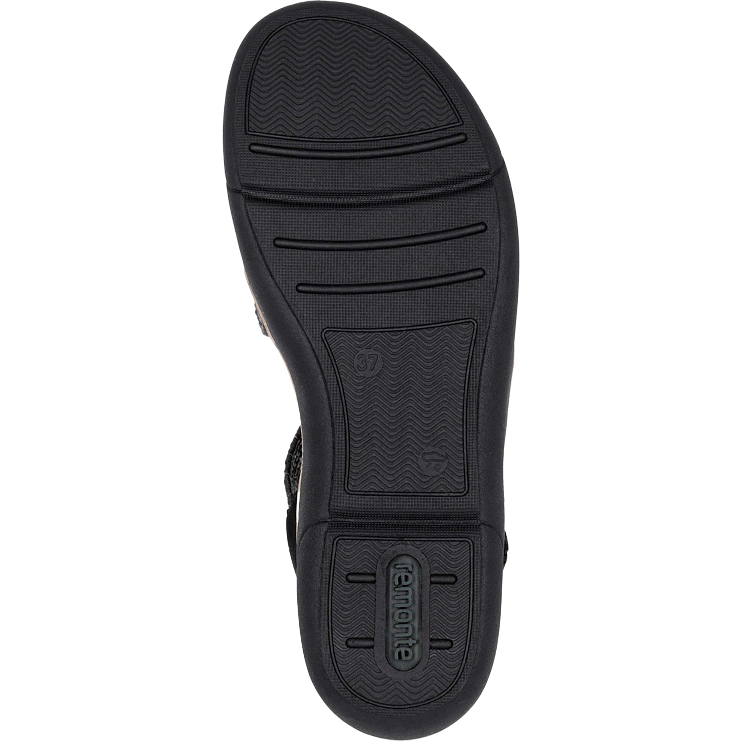 Womens Remonte Women's Remonte R6861-02 Black Woven Stretch Black Woven Stretch