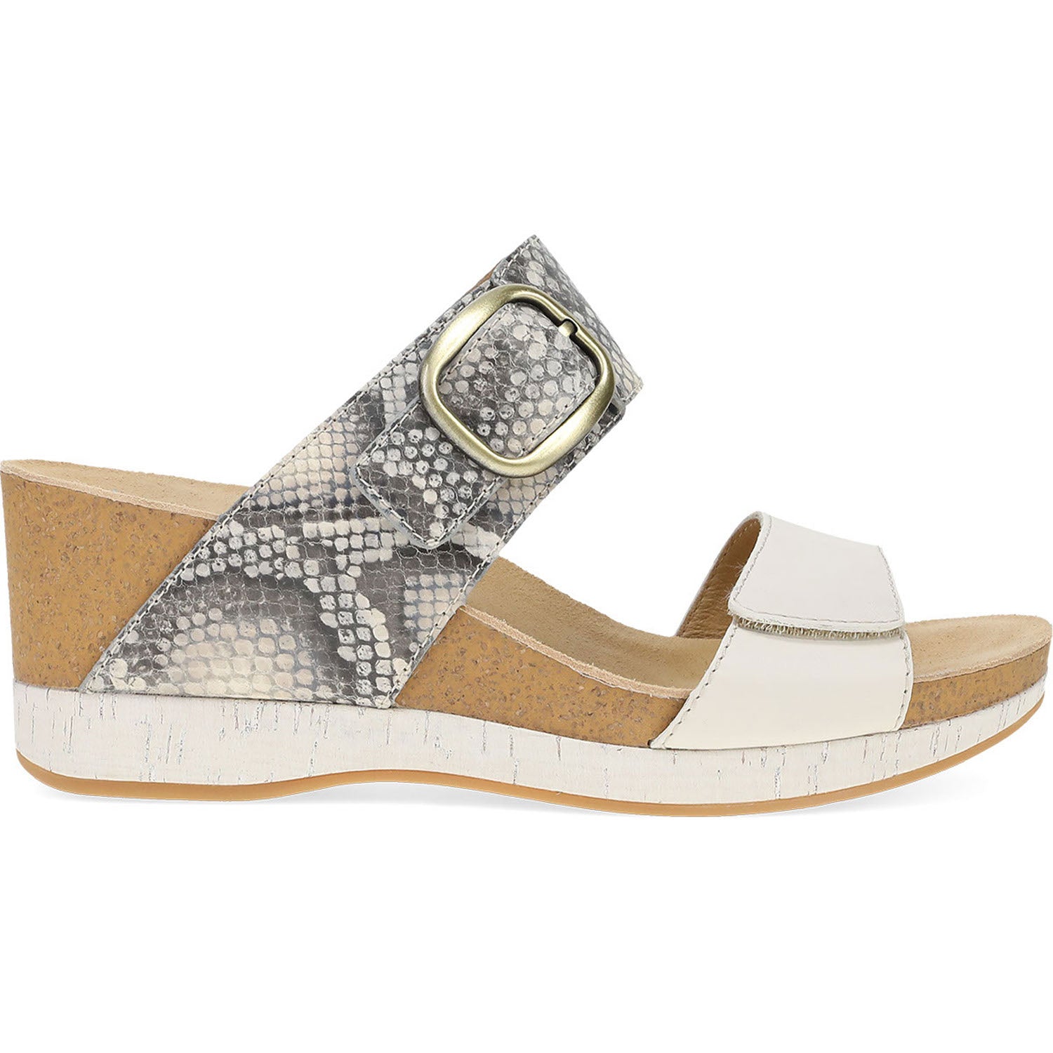 Womens Dansko Women's Dansko Shannon Snake/Ivory Leather Snake/Ivory Leather