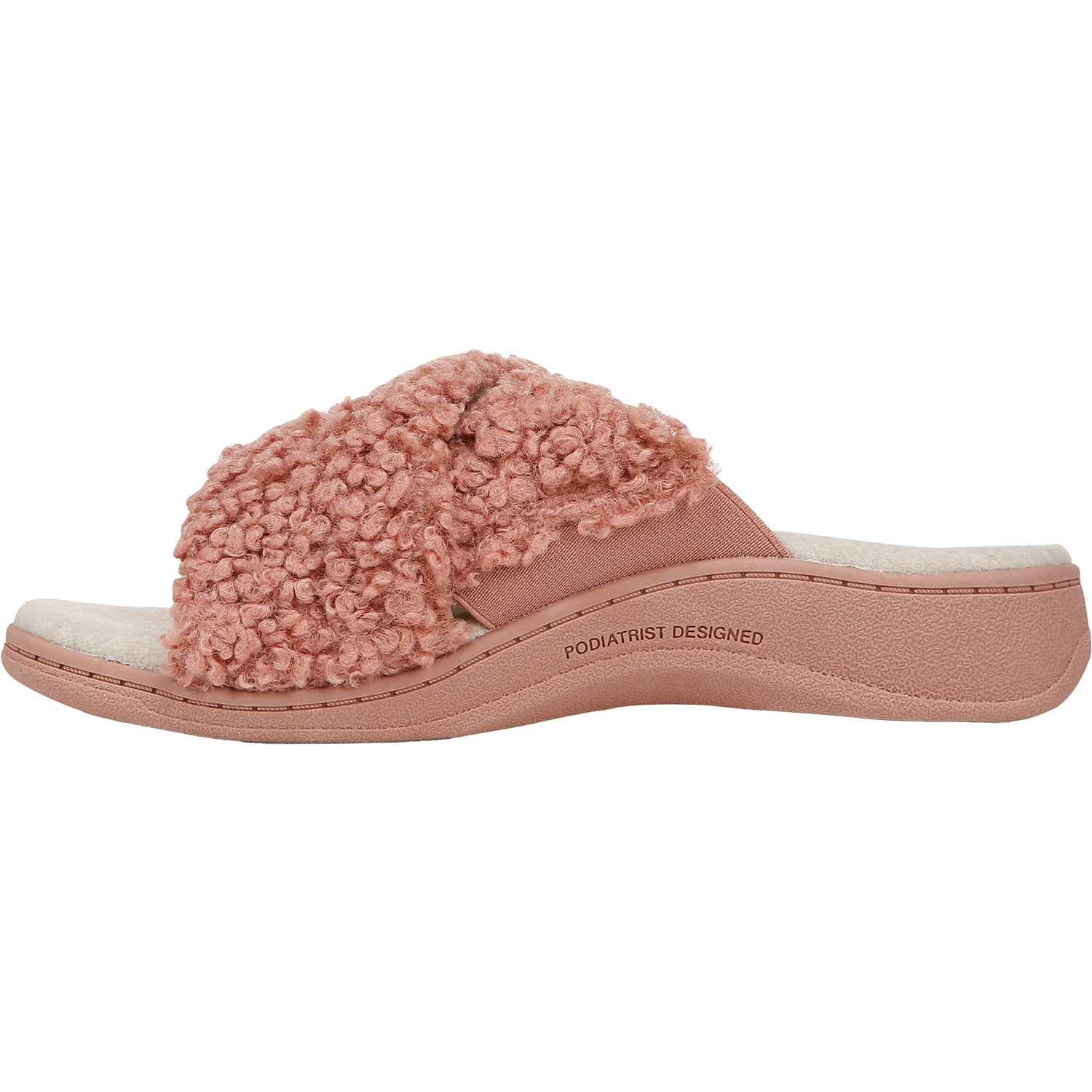 Womens Vionic Women's Vionic Relax II Cinder Rose Shearling Cinder Rose Shearling