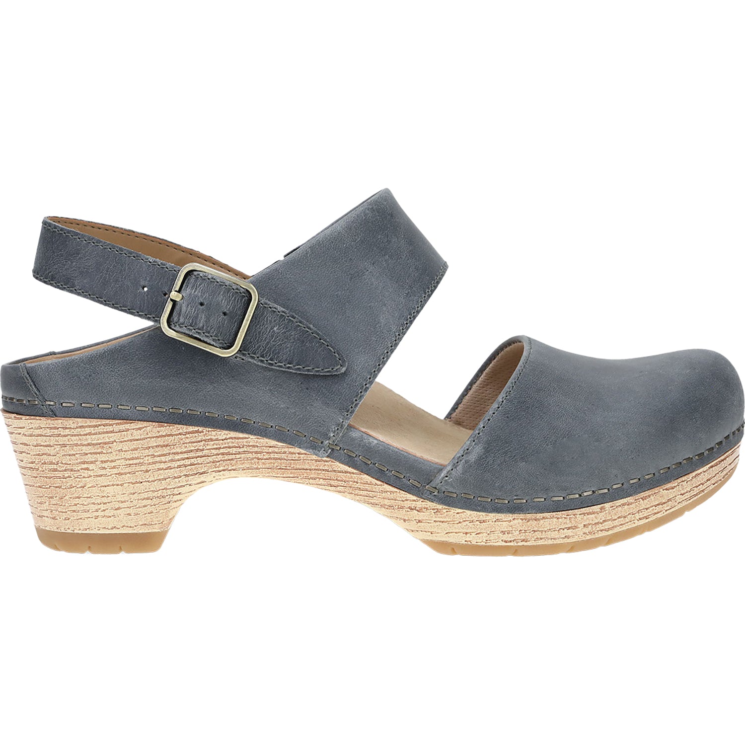 Womens Dansko Women's Dansko Lucia Denim Oiled Pull Up Leather Denim Oiled Pull Up Leather