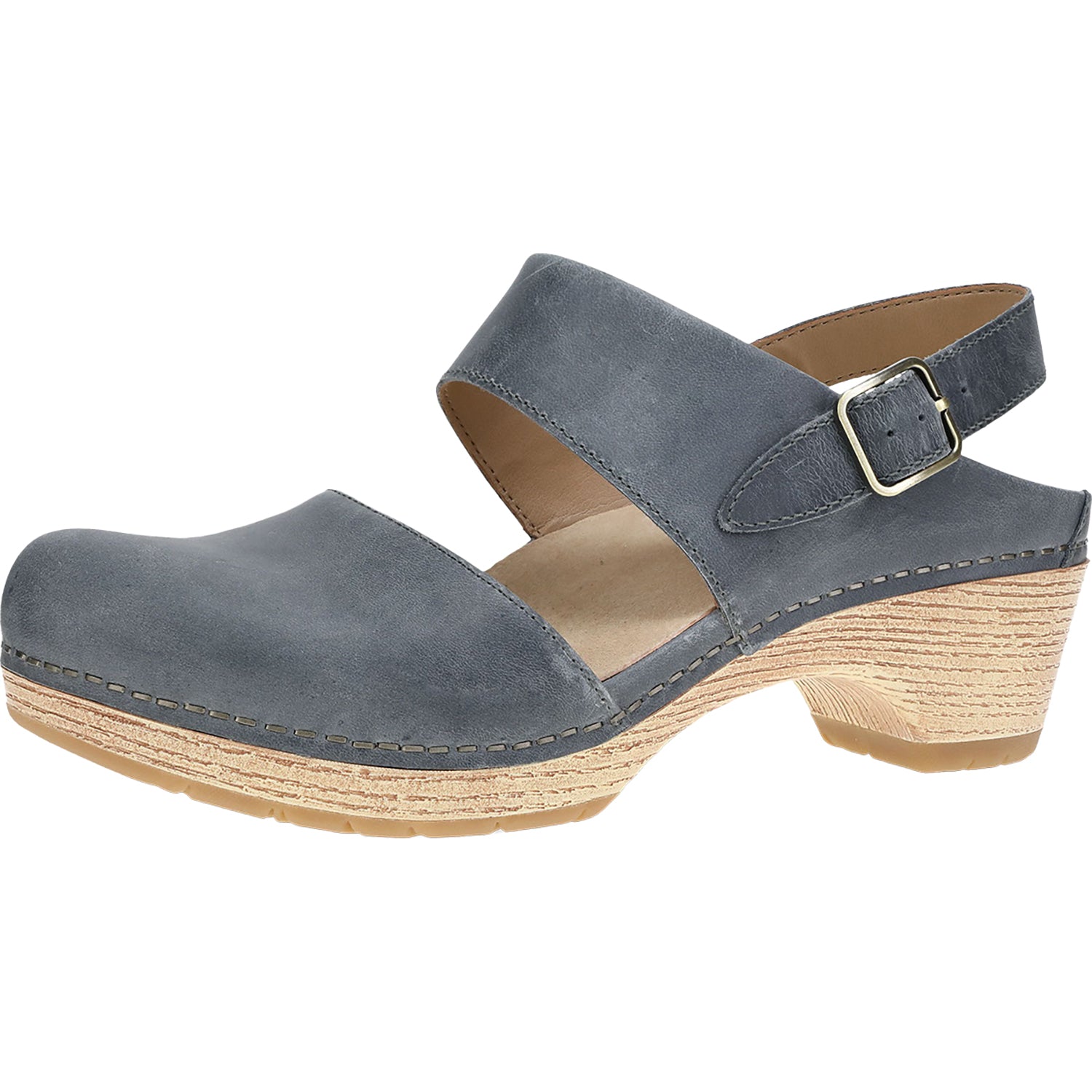 Womens Dansko Women's Dansko Lucia Denim Oiled Pull Up Leather Denim Oiled Pull Up Leather