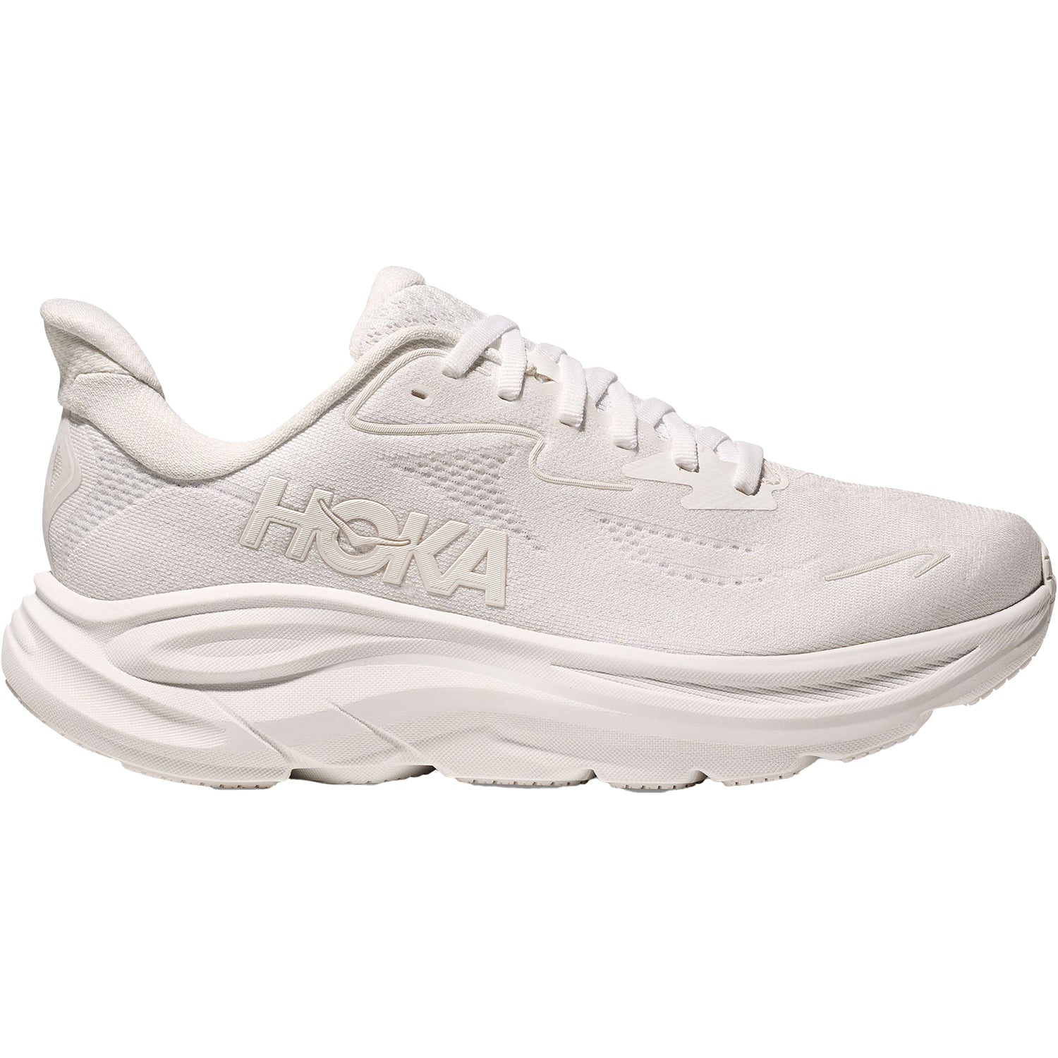 Mens Hoka one one Men's Hoka Clifton 10 White/White White/White