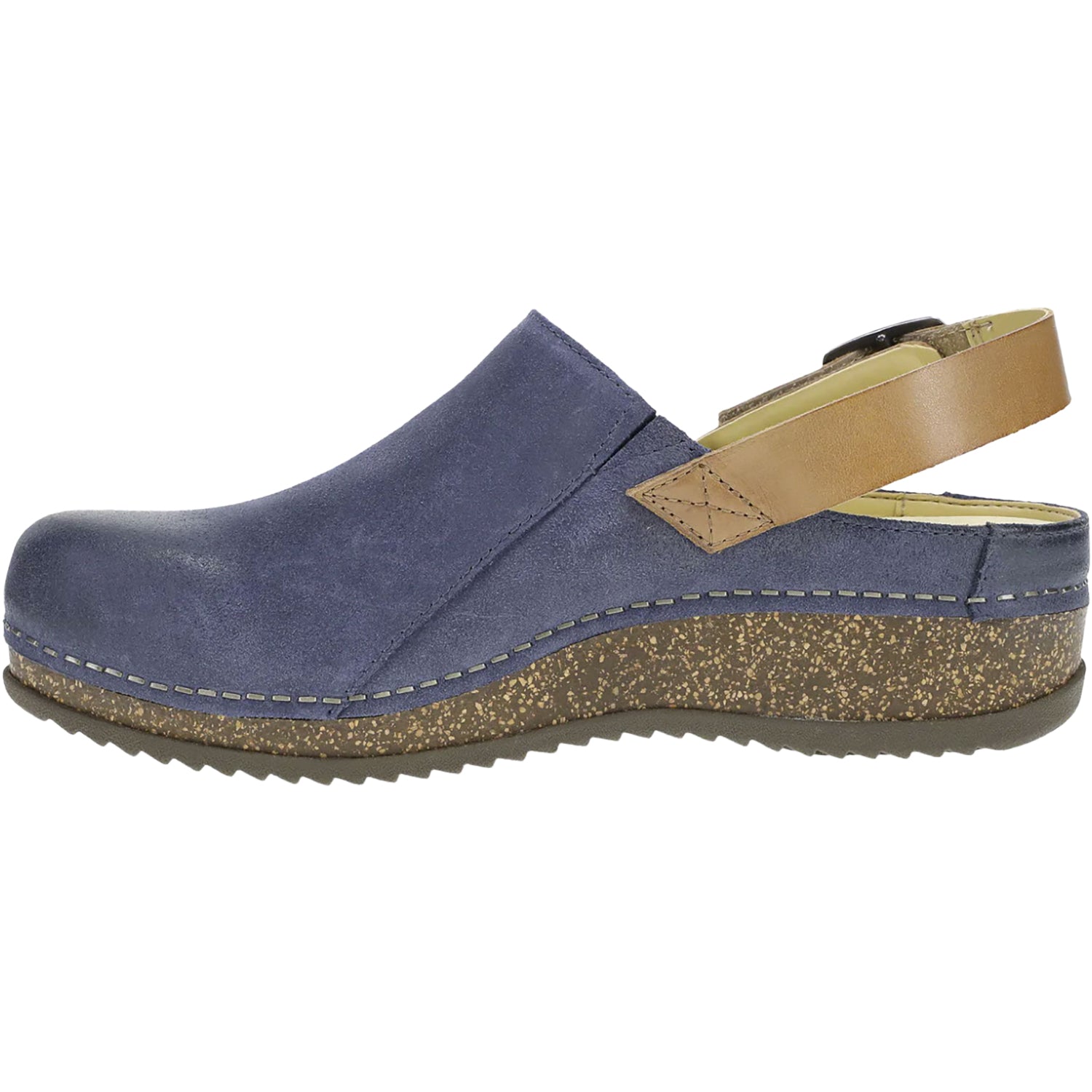 Womens Dansko Women's Dansko Merrin Blue Burnished Suede Blue Burnished Suede