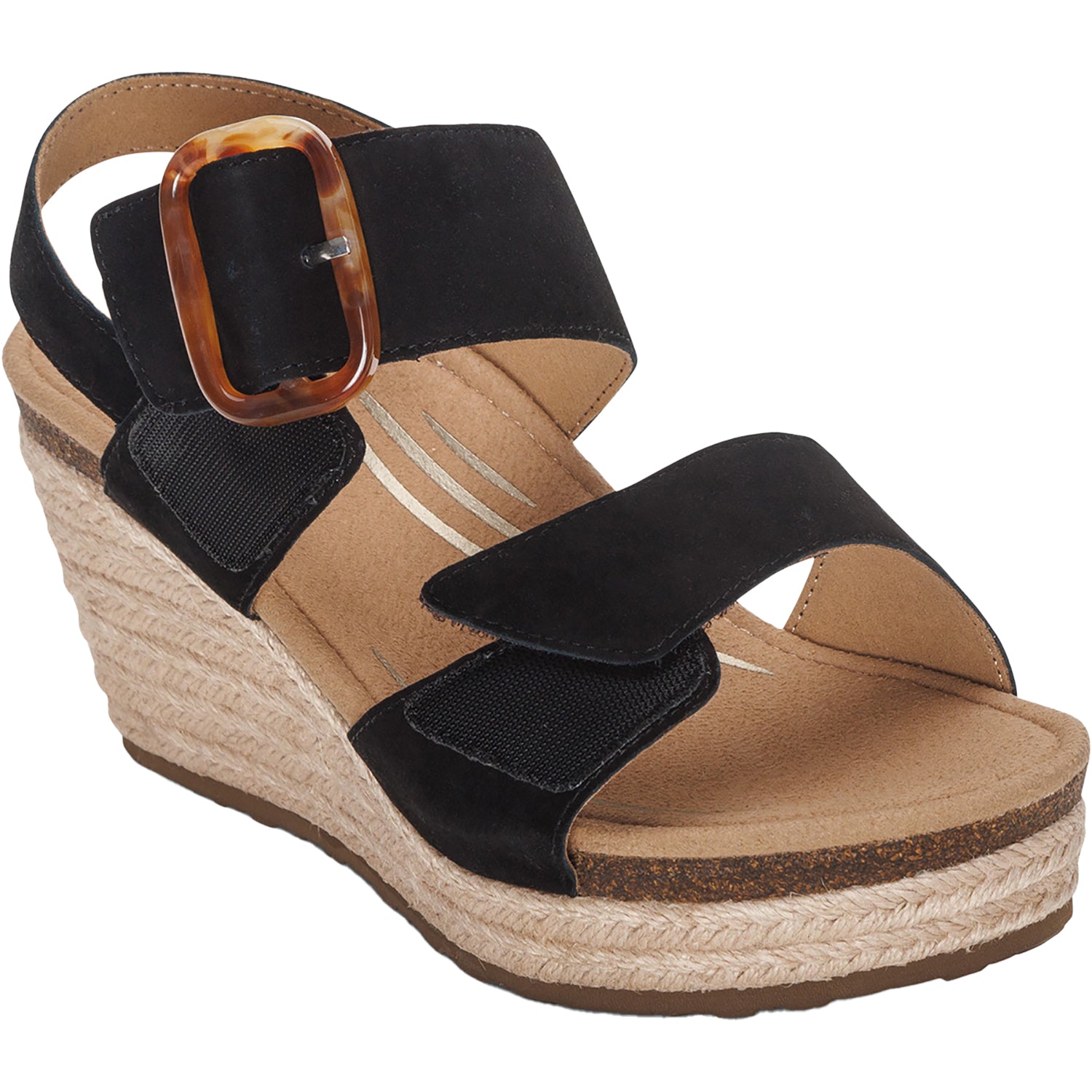 Womens Aetrex Women's Aetrex Ashley Black Leather Black Leather