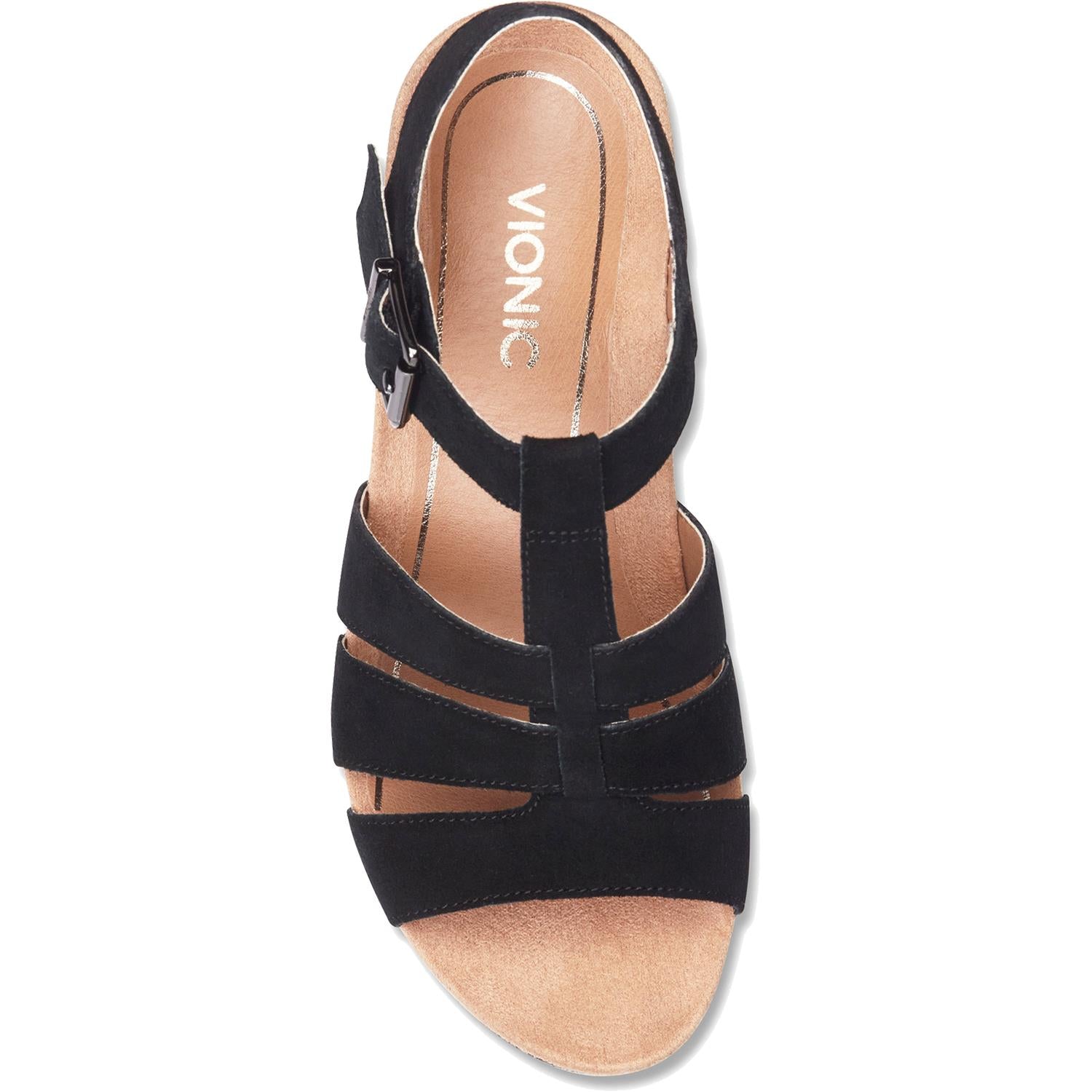 Womens Vionic Women's Vionic Tawny Black Suede Black Suede