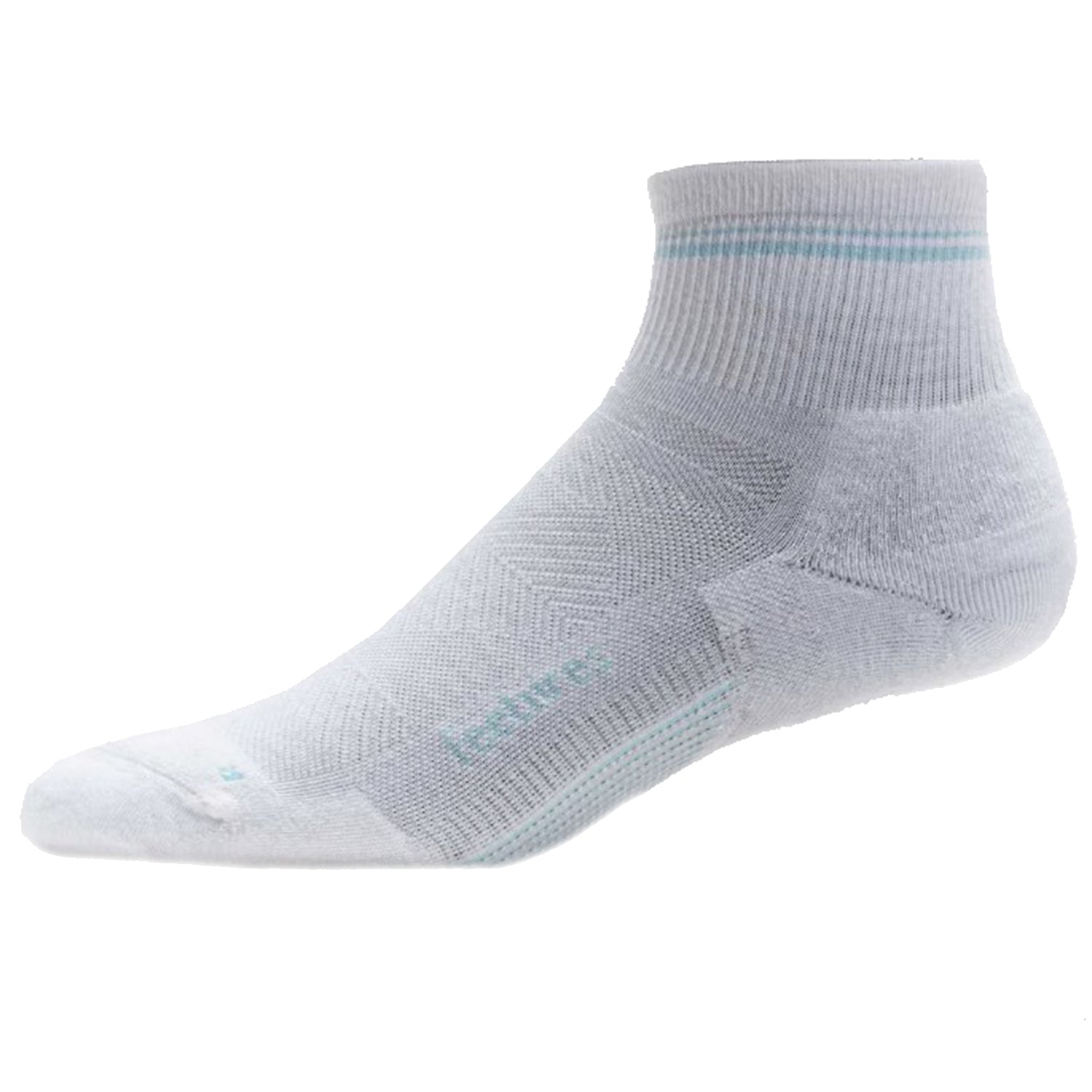 Unisex Feetures Feetures Elite Max Cushion Quarter Blue Crystal Blue Crystal