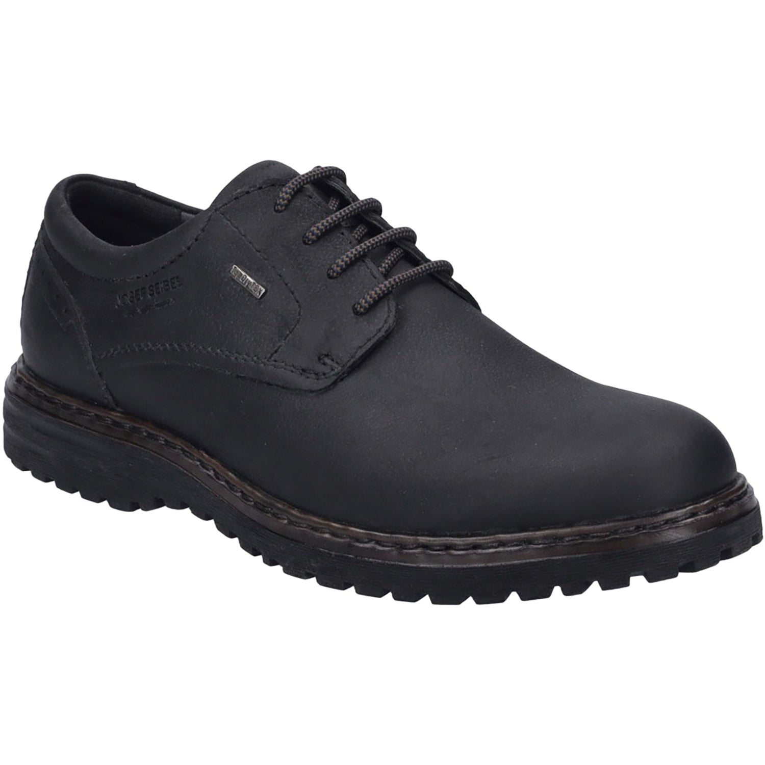 Mens Josef seibel Men's Josef Seibel Errol 50 W/P Black Oiled Leather Black Oiled Leather