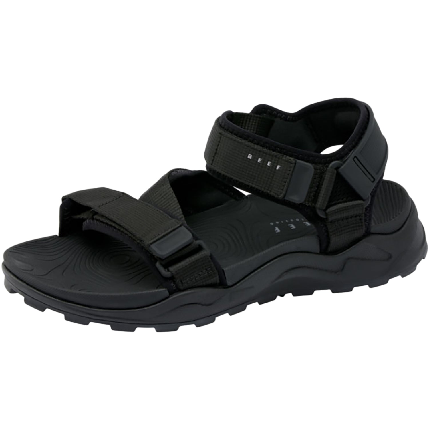 Mens Reef Men's REEF Cross-Shore Black Woven Black Synthetic