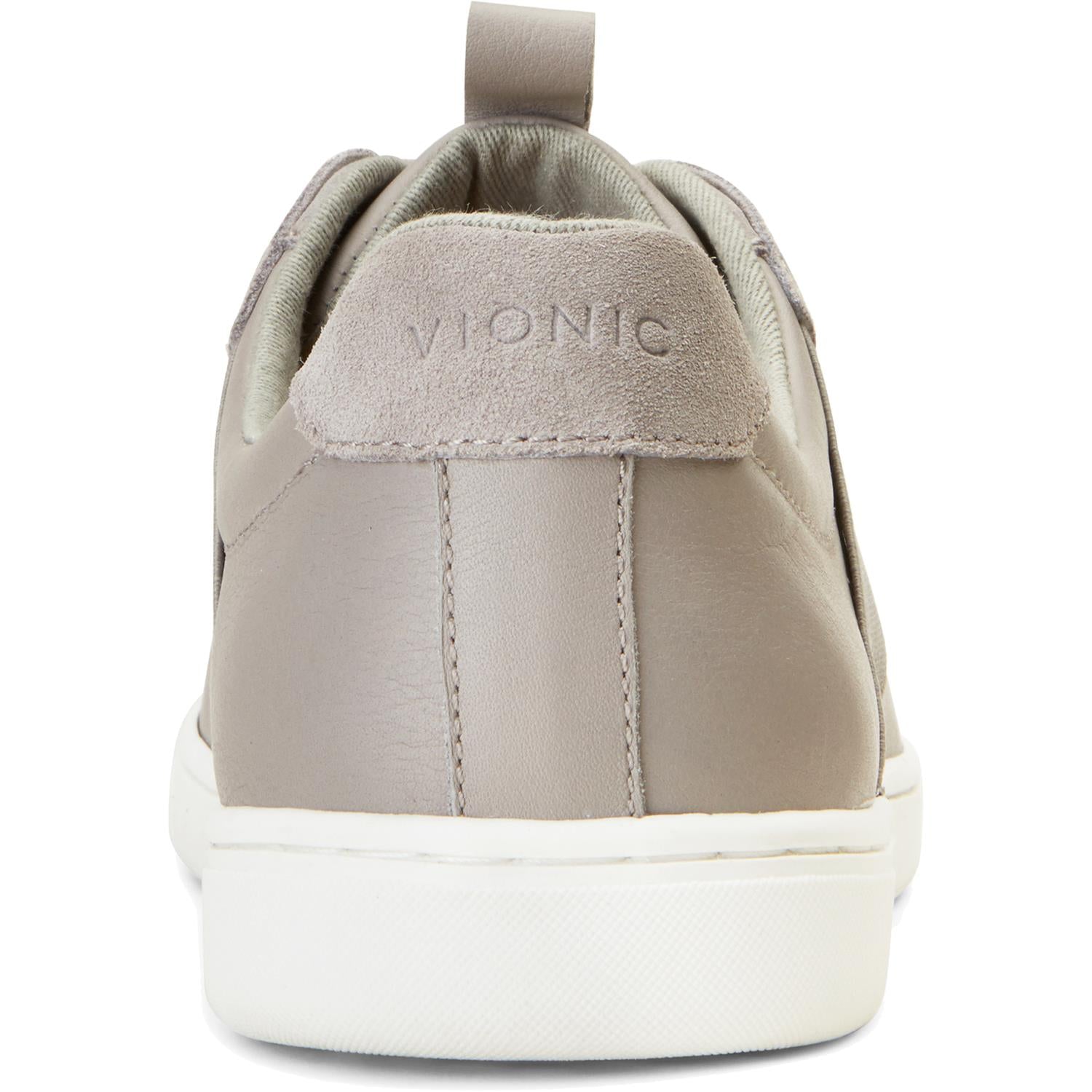 Mens Vionic Men's Vionic Lono Light Grey Leather Light Grey Leather