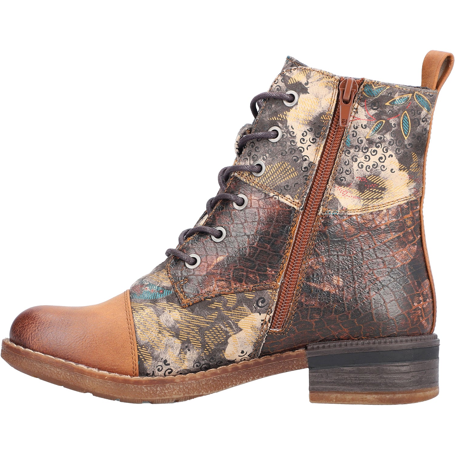 Womens Rieker Women's Rieker 94611-90 Nuss/Rauch-Multi Synthetic Nuss/Rauch-Multi Synthetic