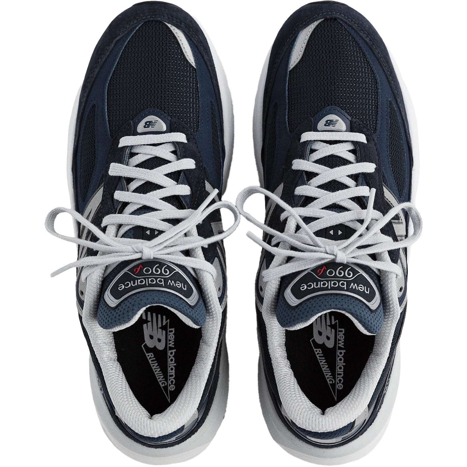 Mens New balance Men's New Balance M990NV6 Navy/White Suede/Mesh Navy/White Suede/Mesh
