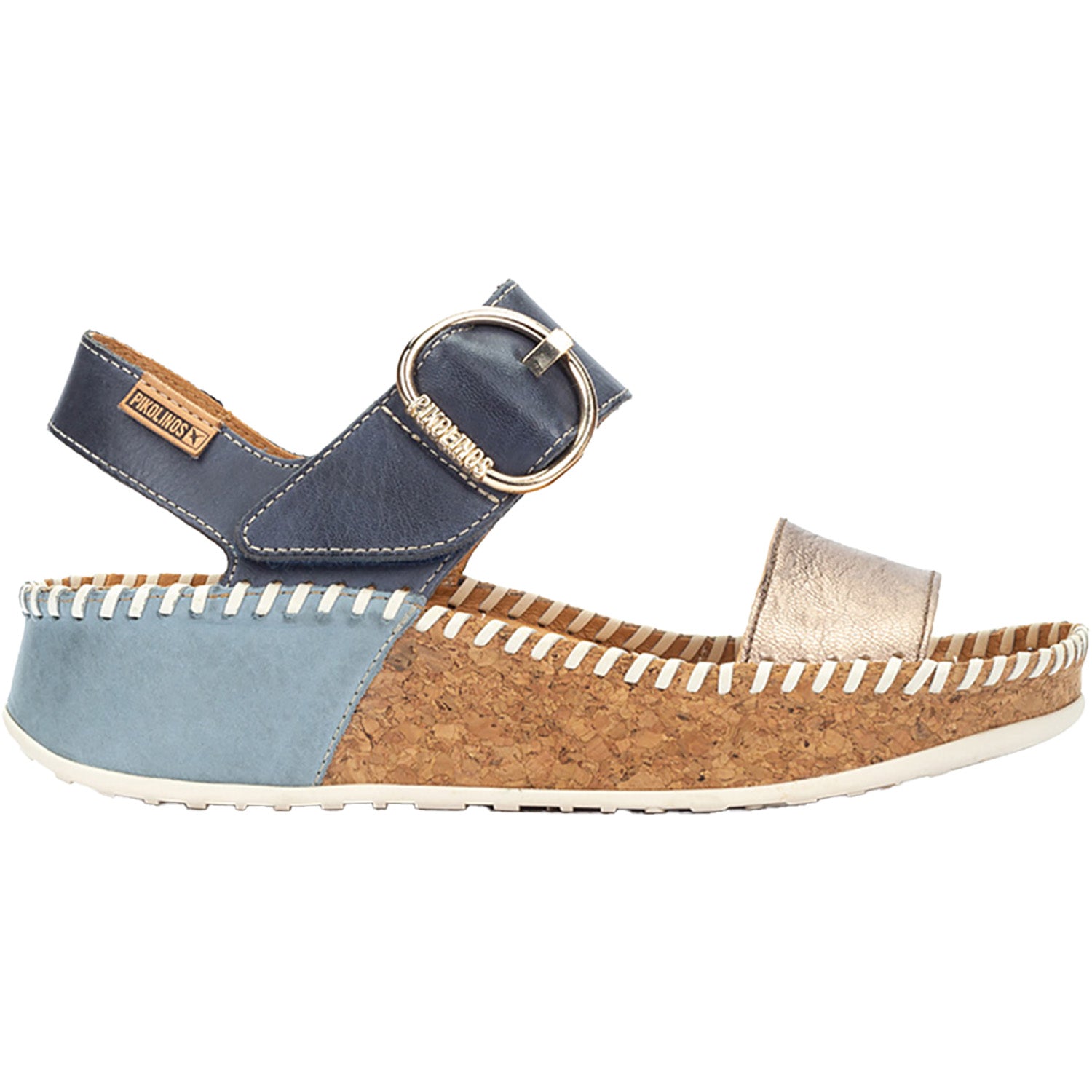 Womens Pikolinos Women's Pikolinos Marina W1C-0709CLC1 Stone/Blue Stone/Blue