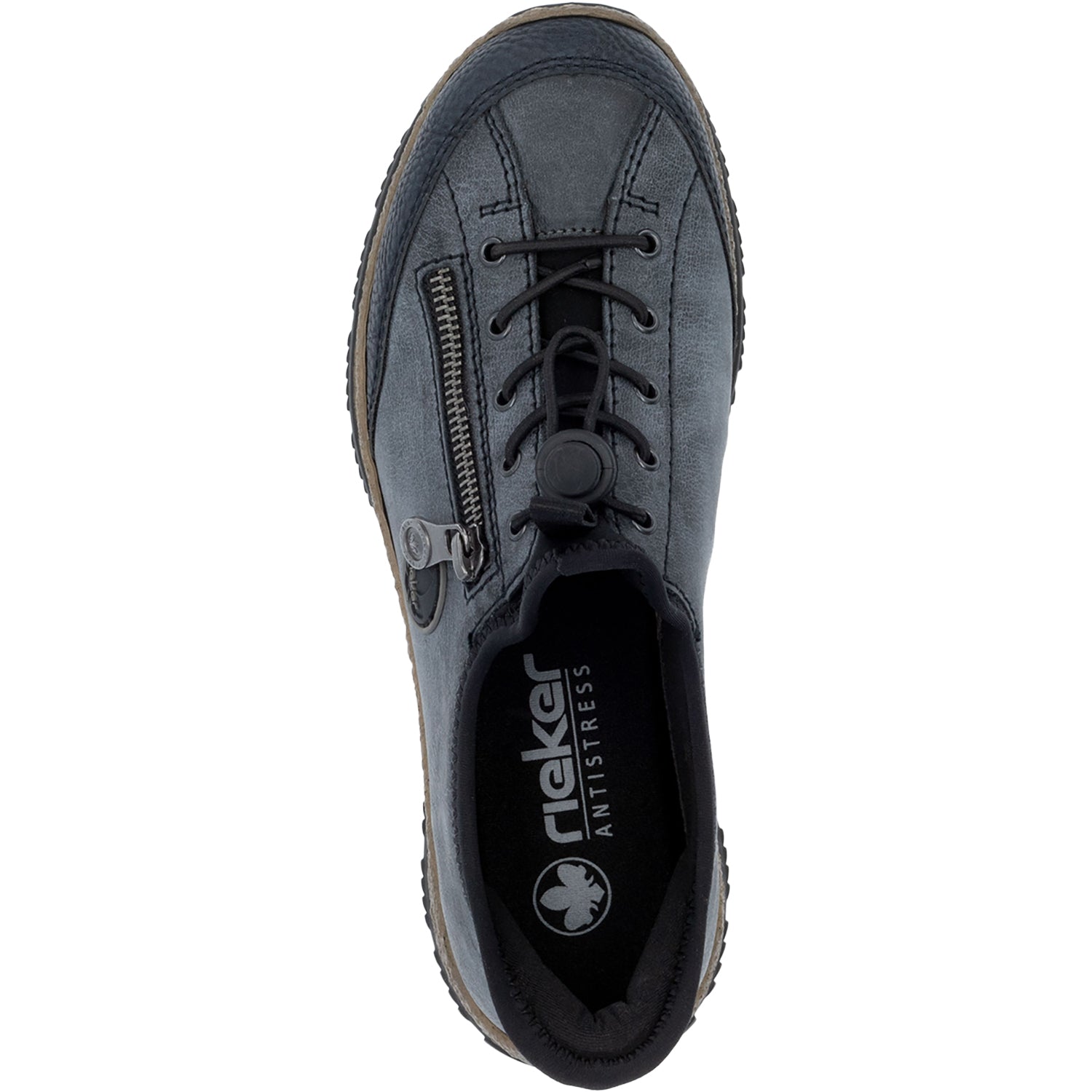 Womens Rieker Women's Rieker N3267-14 Pazifik/Atlantic/Schwarz Synthetic Pazifik/Atlantic/Schwarz Synthetic