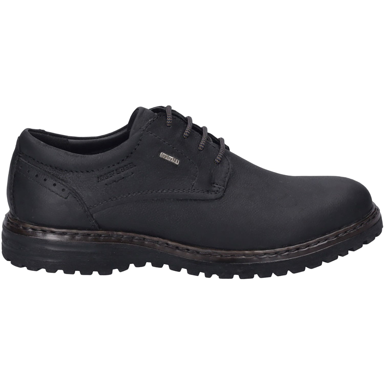 Mens Josef seibel Men's Josef Seibel Errol 50 W/P Black Oiled Leather Black Oiled Leather