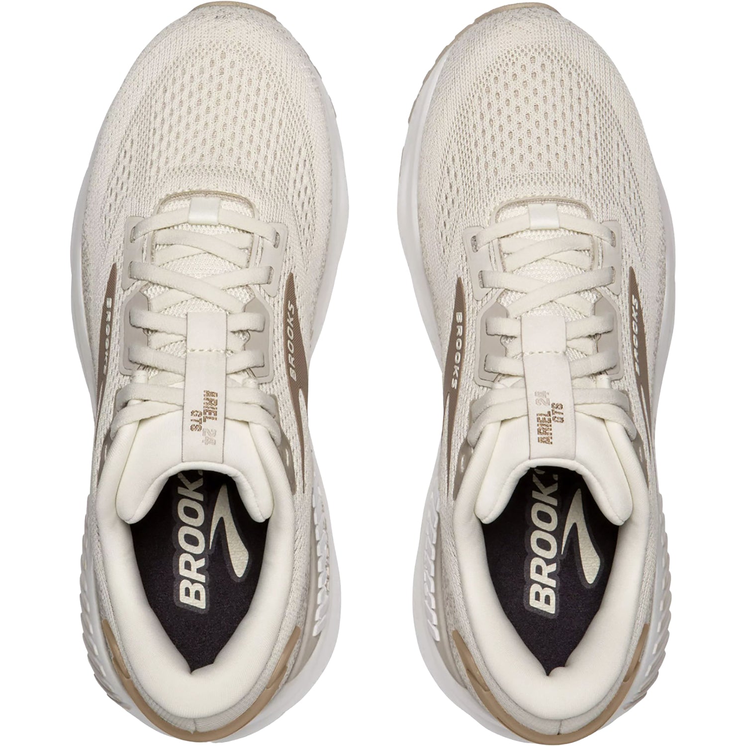 Womens Brooks Women's Brooks Ariel GTS 24 Coconut/Chateau/Portabella Mesh Coconut/Chateau/Portabella