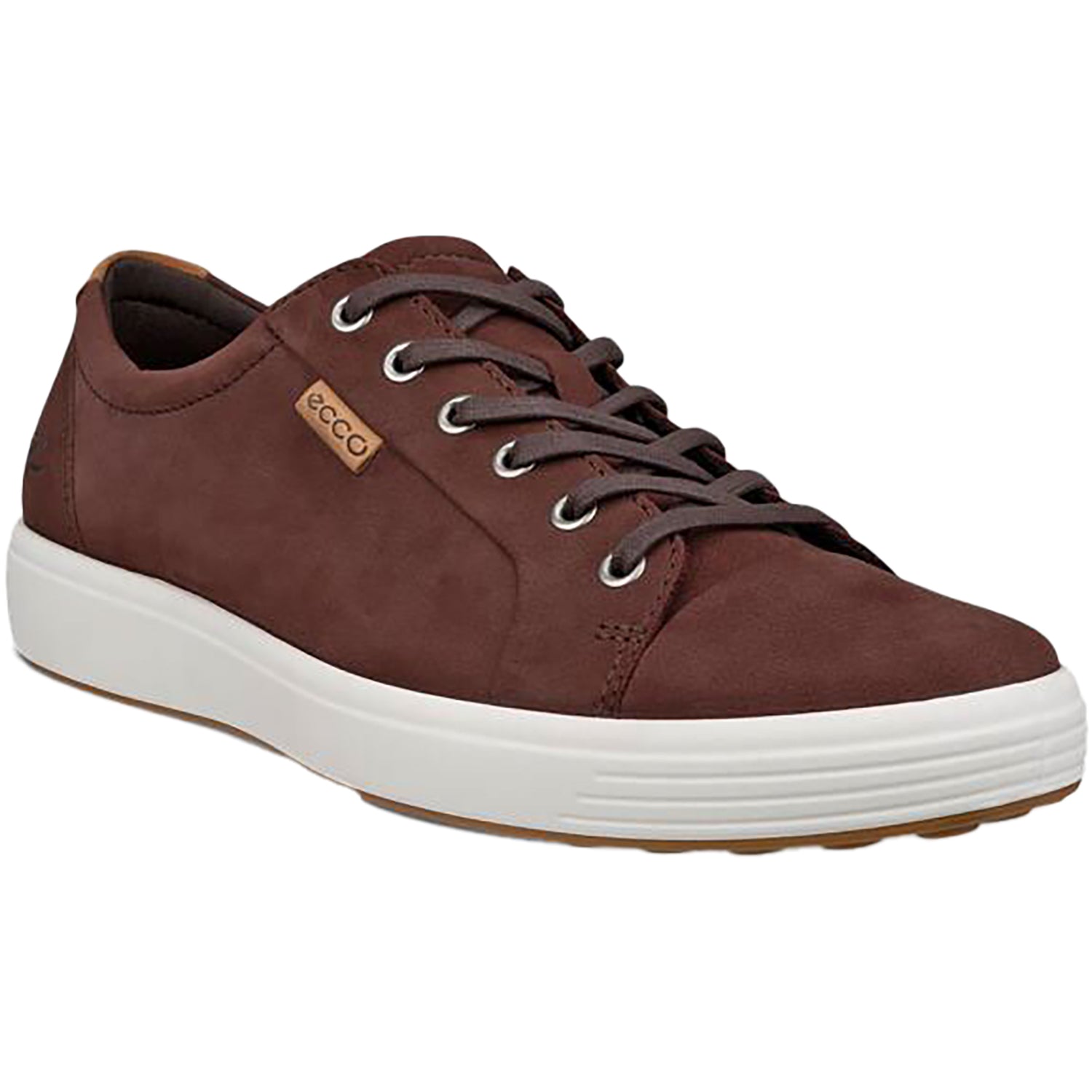 Mens Ecco Men's Ecco Soft 7 Sneaker Chocolate Nubuck Chocolate Nubuck