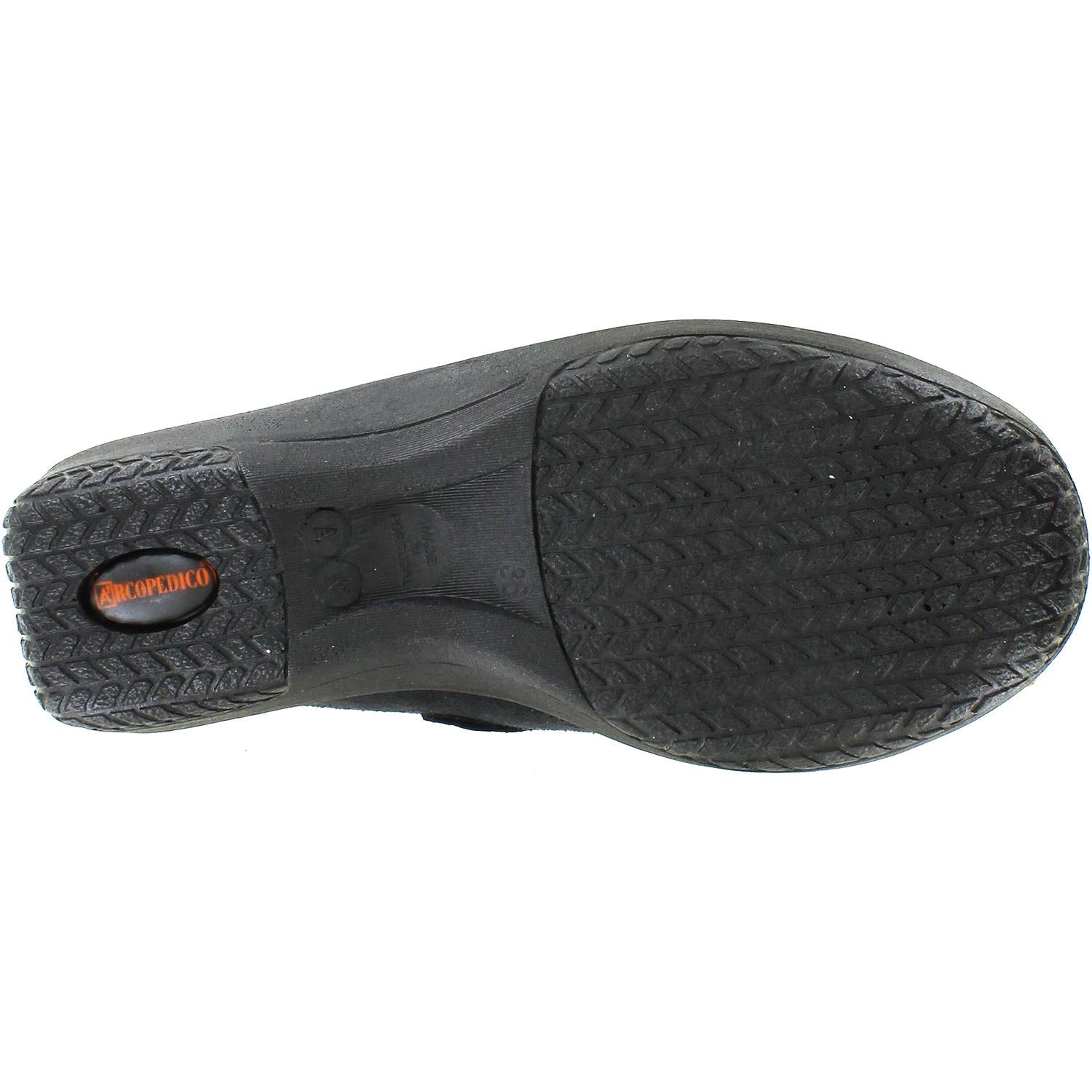 Womens Arcopedico Women's Arcopedico L18 Black Synthetic Suede Black Synthetic Suede