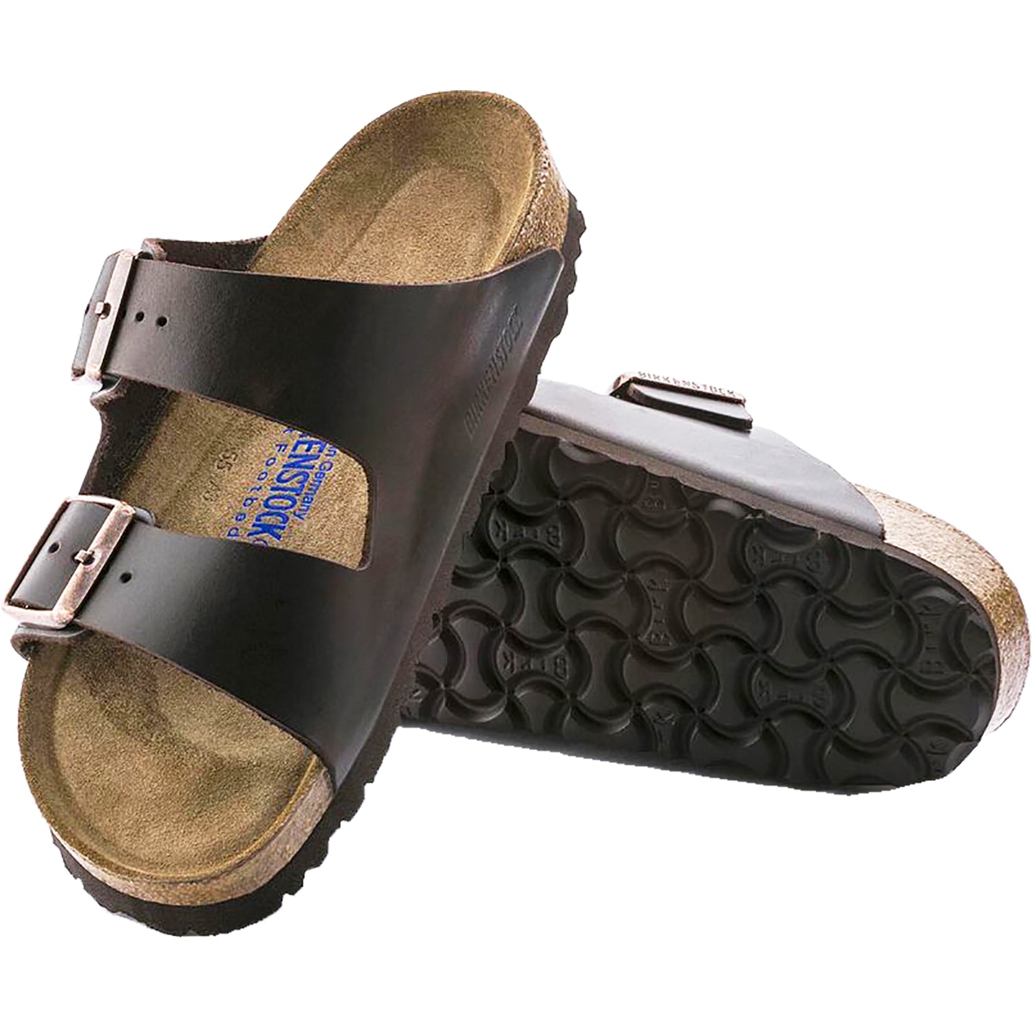 Unisex Birkenstock Unisex Birkenstock Arizona Soft Footbed Brown Amalfi Leather Brown Amalfi Leather