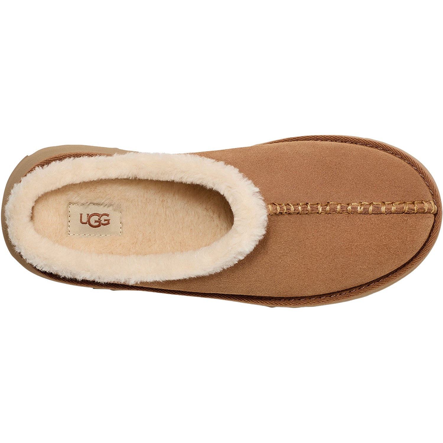 Womens Ugg Women's UGG New Heights Cozy Clog Chestnut Suede Chestnut