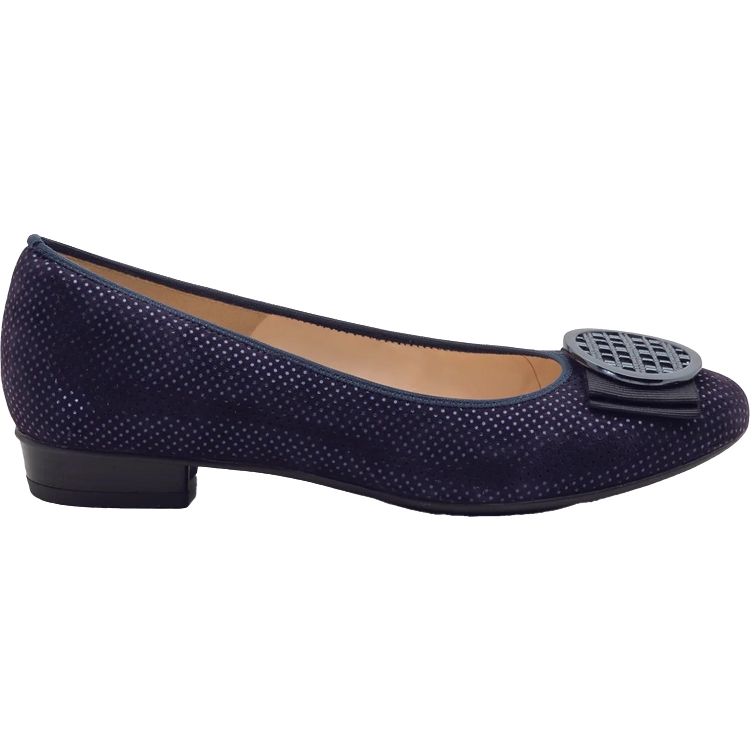 Womens Ara shoes Women's Ara Bambi Dark Blue Puntikid Suede Dark Blue