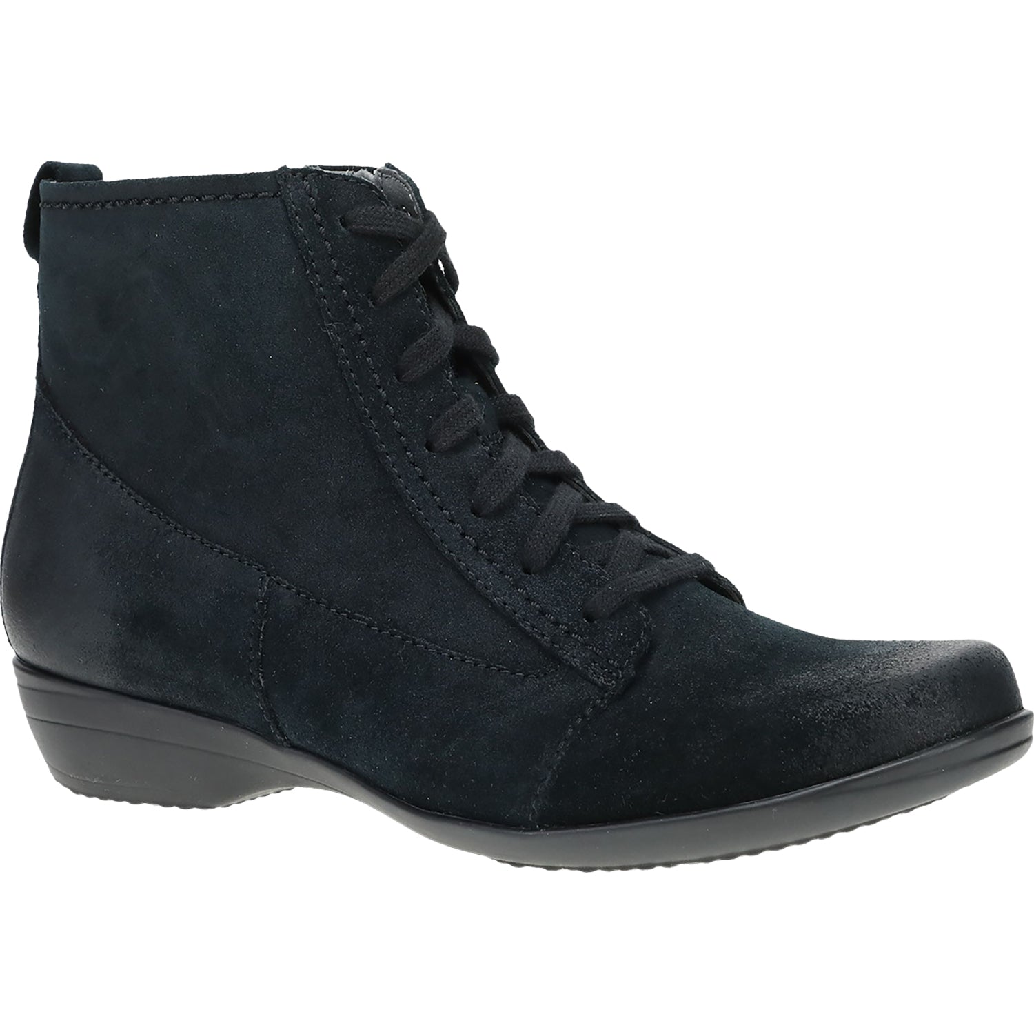 Womens Dansko Women's Dansko Fergie Black Burnished Suede Black Burnished Suede