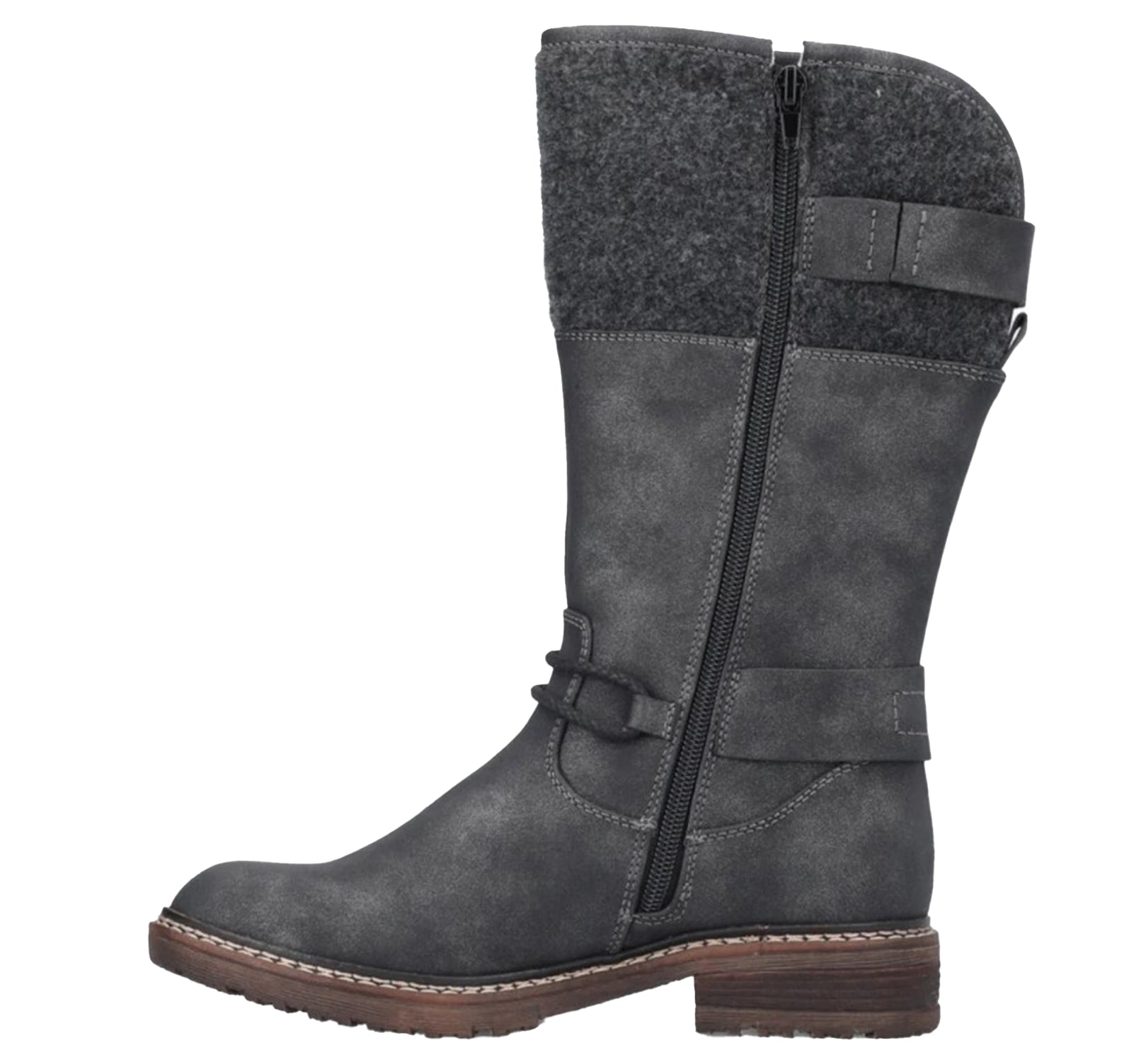 Womens Rieker Women's Rieker 94774-45 Dominika 74 Graphite/Anthrazit Synthetic Graphite/Anthrazit Synthetic