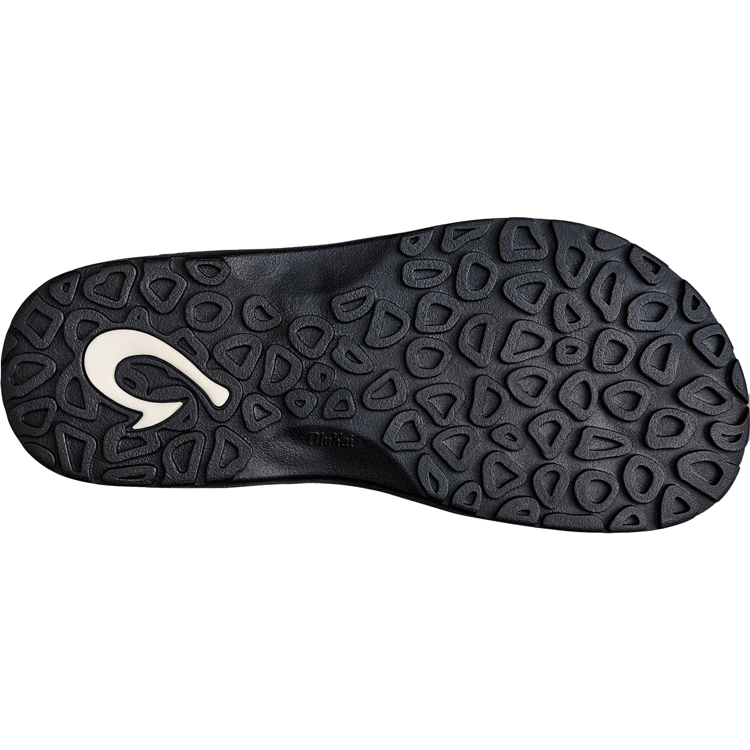Mens Olukai Men's OluKai Ohana Navy/Onyx Synthetic Leather Navy/Onyx Synthetic Leather