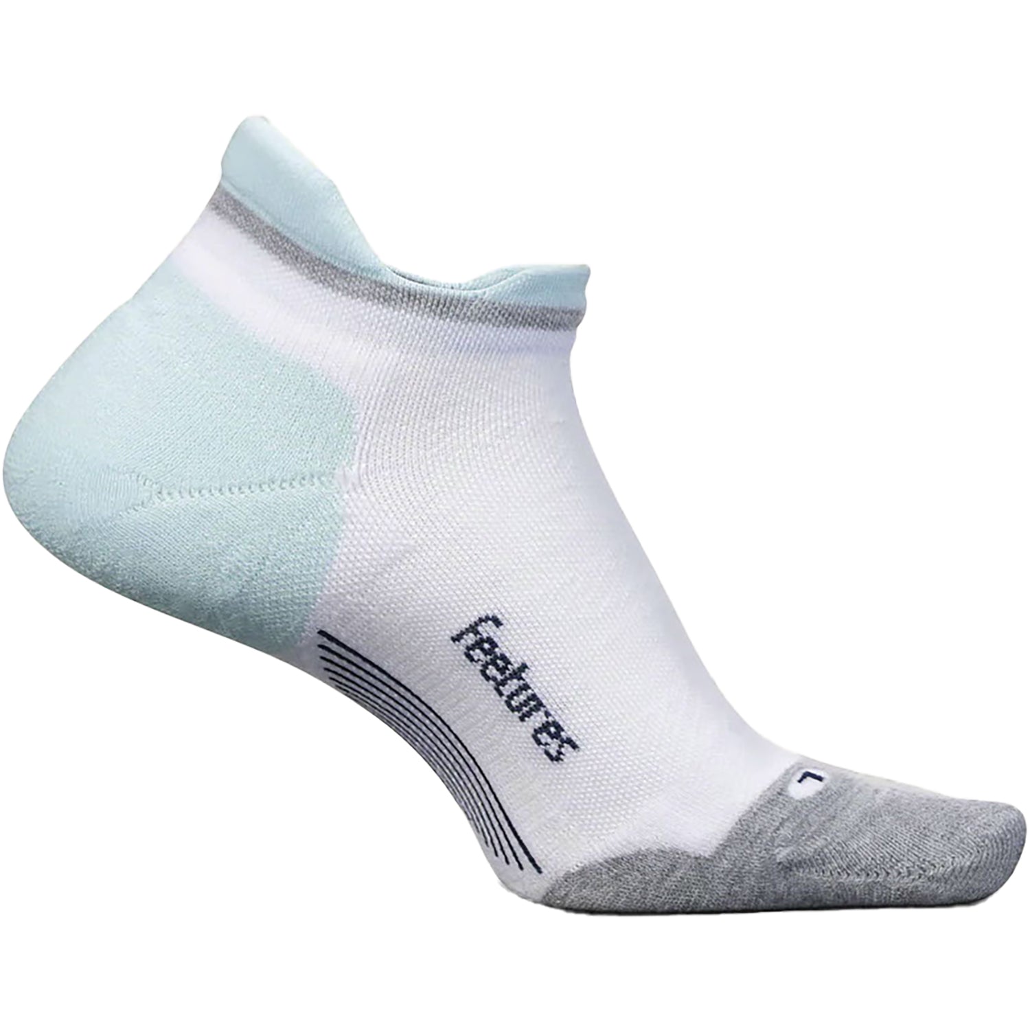 Womens Feetures Unisex Feetures Elite Max Cushion No Show Tab Socks White Sky White Sky