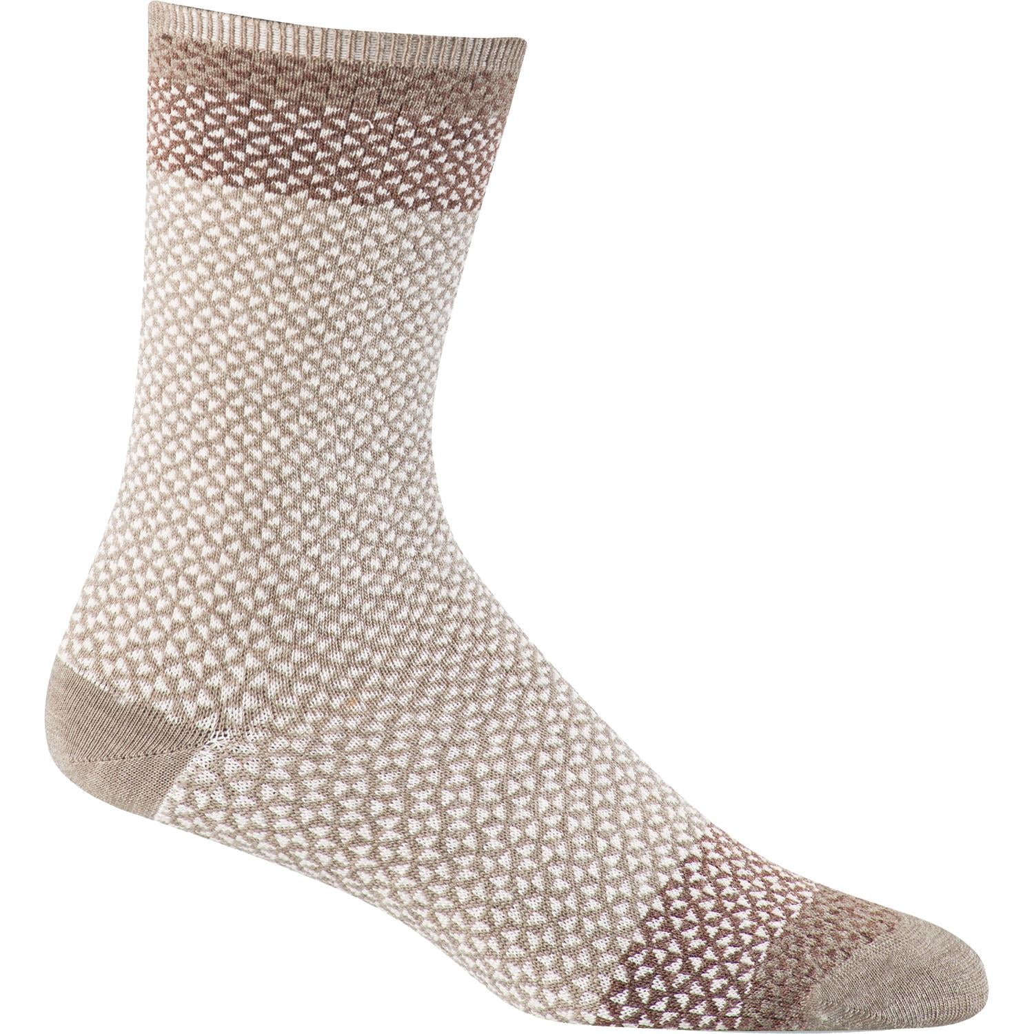 Womens Sockwell Women's Sockwell Bowtie Crew Socks Khaki Khaki