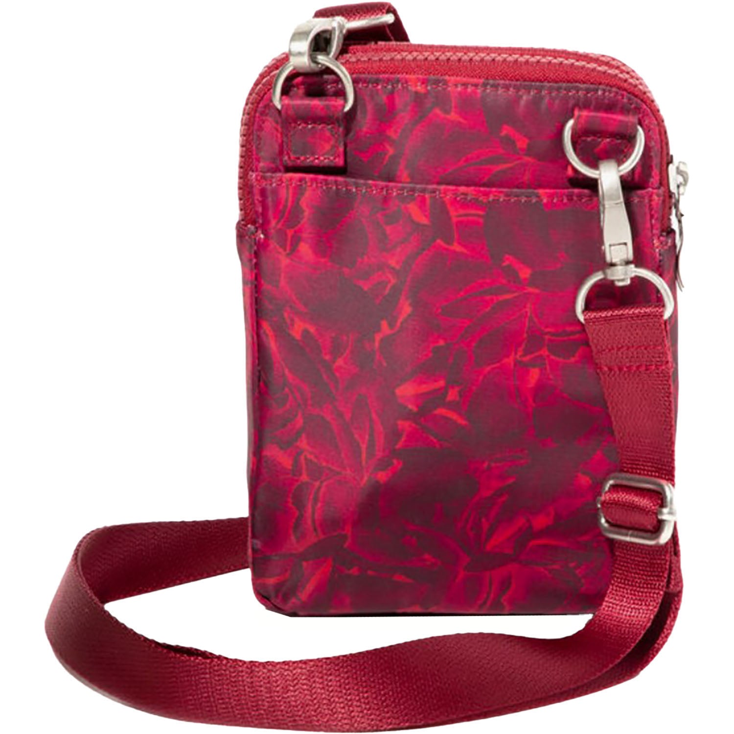 Womens Baggallini Modern Take Two RFID Crossbody Red Divine Rose Red Divine Rose