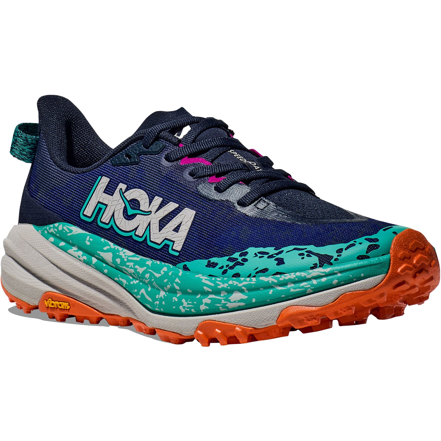 Womens Hoka one one Women's Hoka Speedgoat 6 Varsity Navy/Meteor Synthetic Varsity Navy/Meteor Synthetic