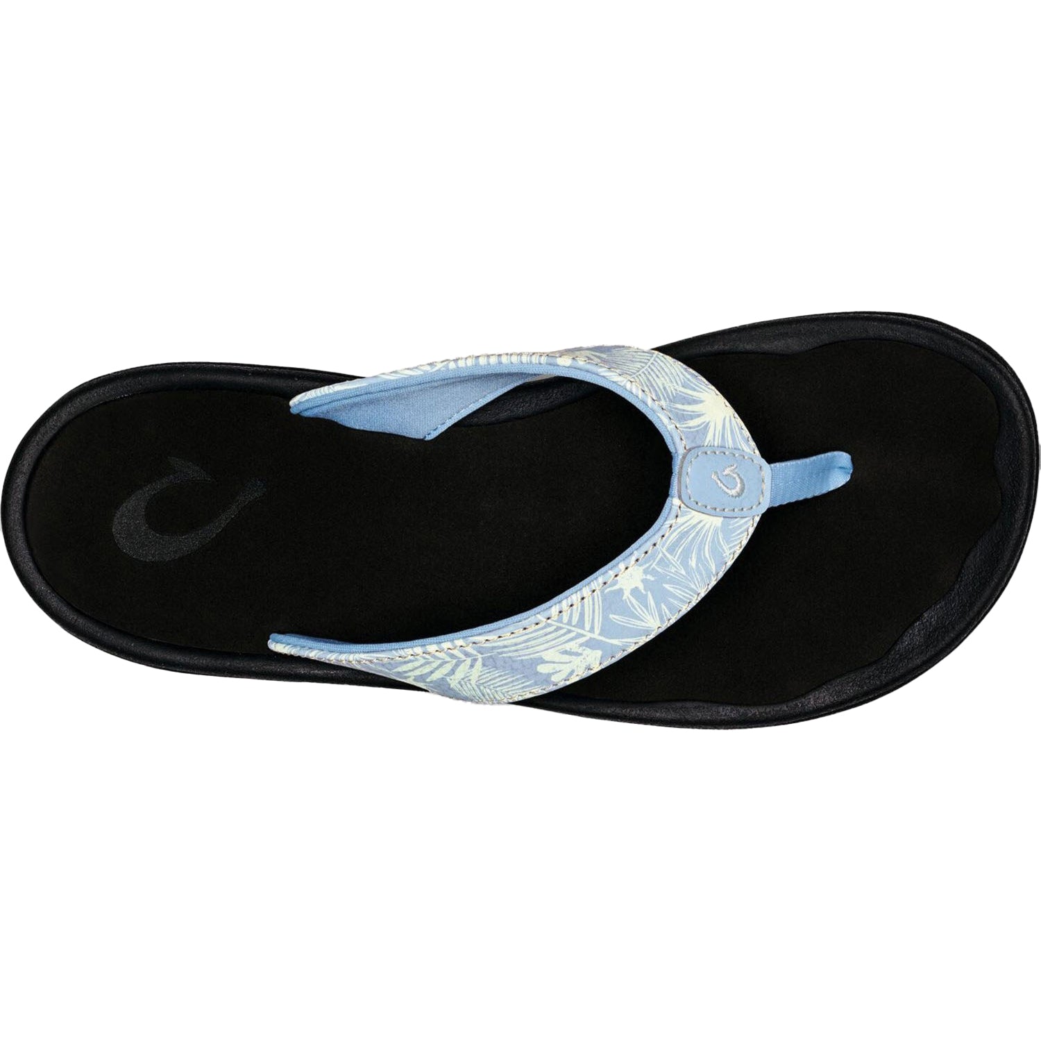 Womens Olukai Women's OluKai Ohana Pale Blue/Black Synthetic Pale Blue/Black