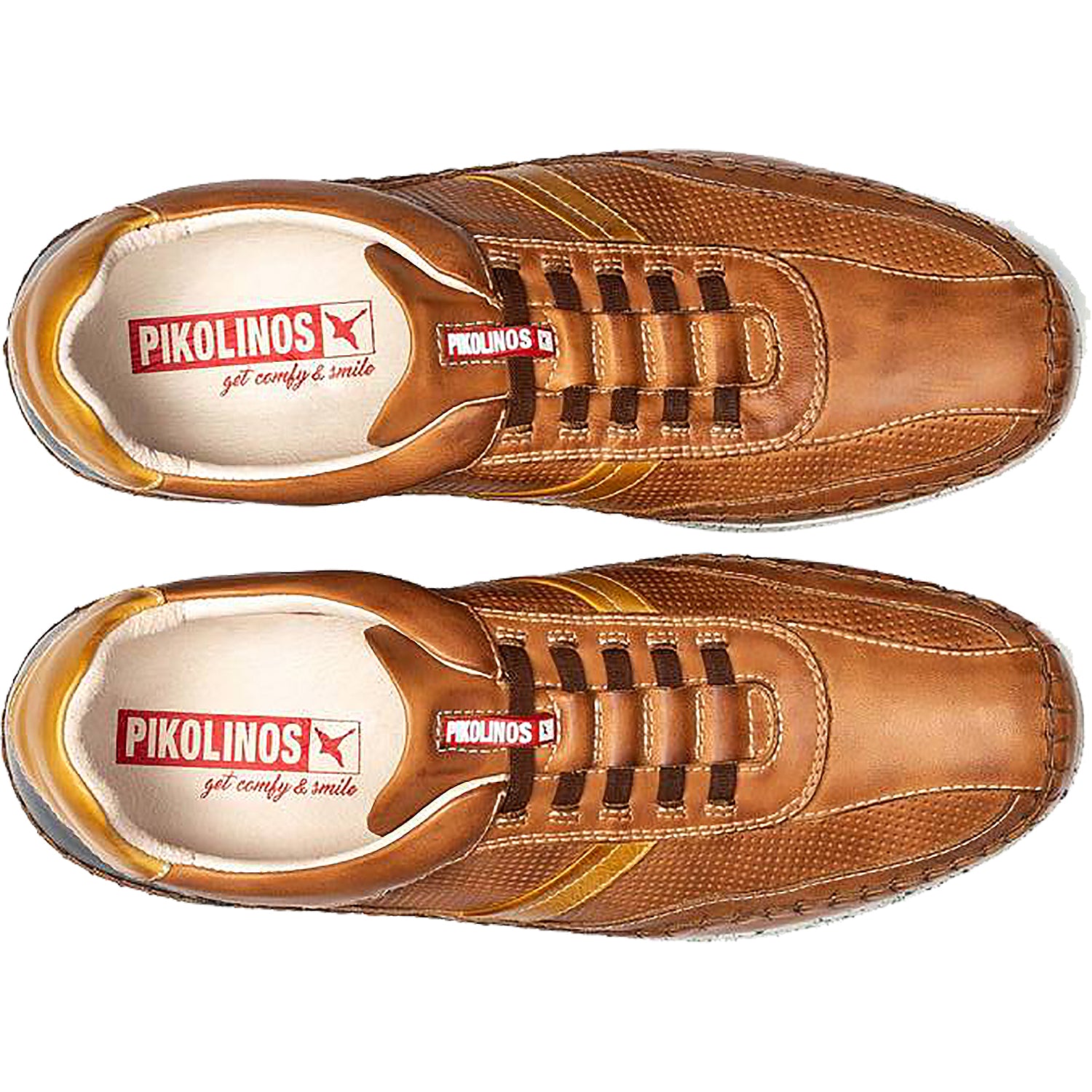 Mens Pikolinos Men's Pikolinos Fuencarral M4U-6046C1 Brandy Leather Brandy Leather