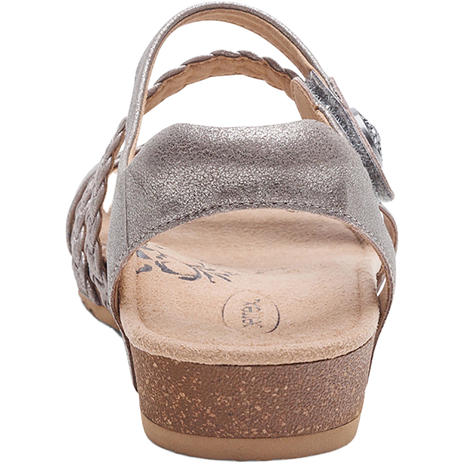Womens Aetrex Women's Aetrex Jillian Brushed Silver Leather Brushed Silver